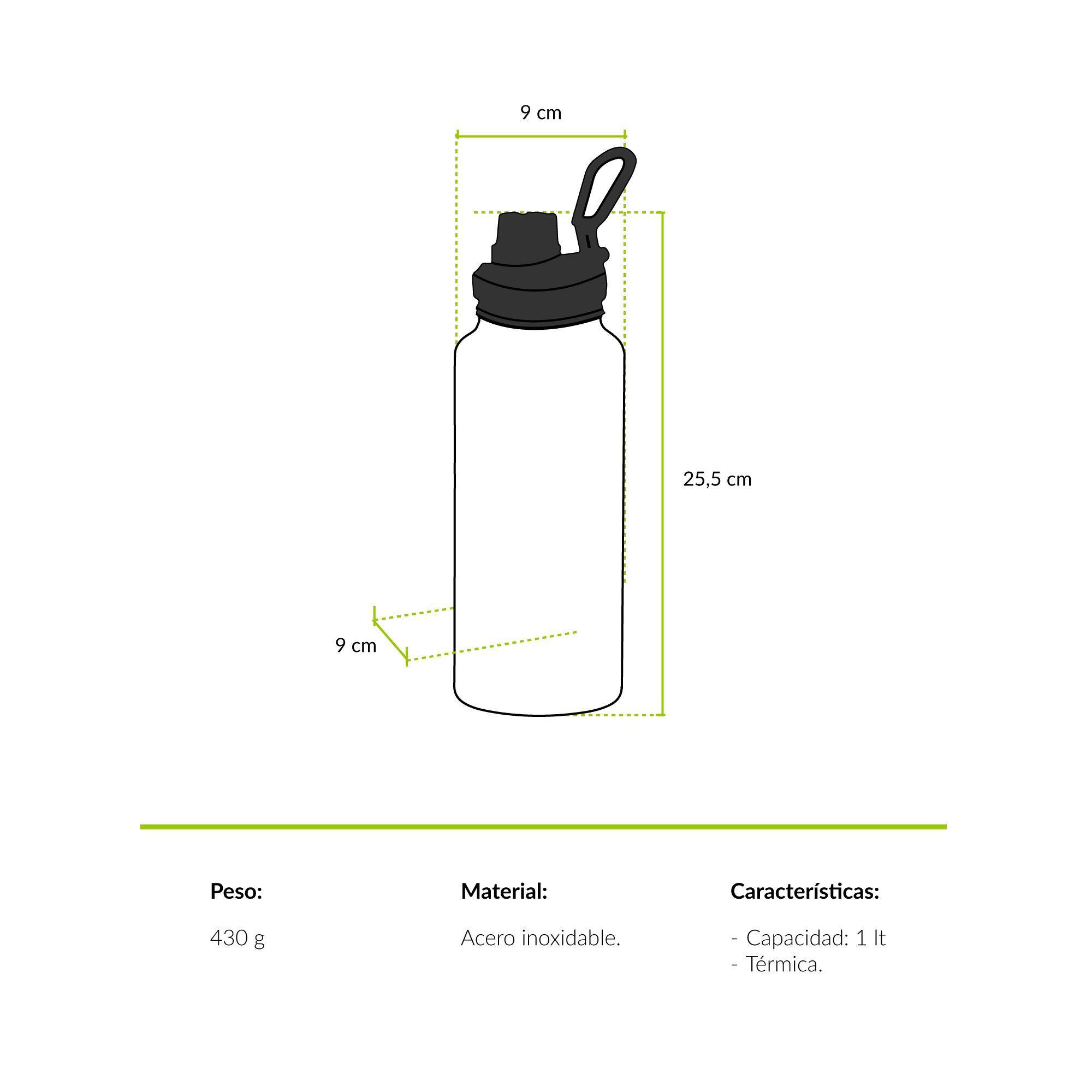 Termo Botella Agua Atakama Parques Nacionales 1L -3