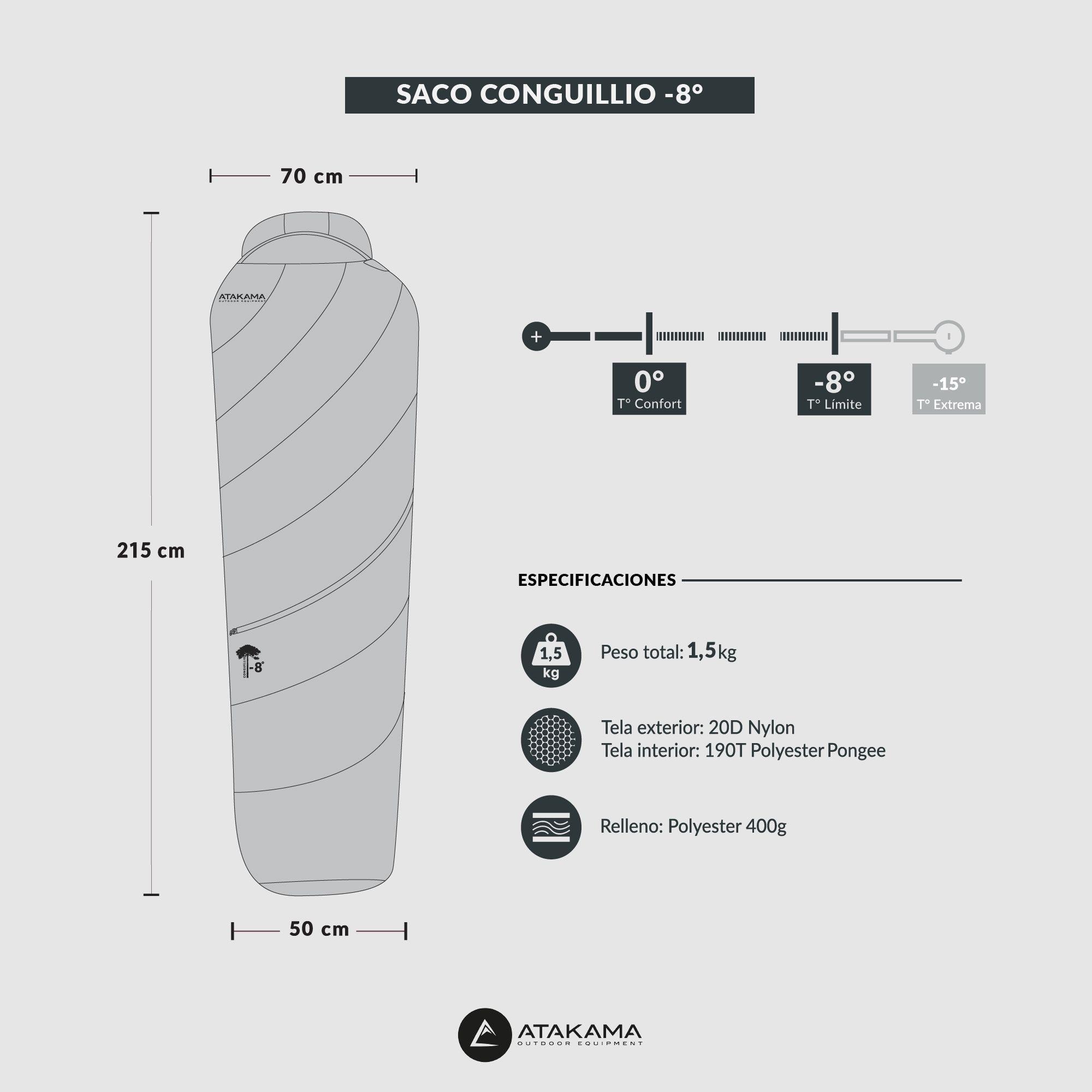 Saco De Dormir Extremo -15° A 0° Conguillio Atakama Outdoor-3