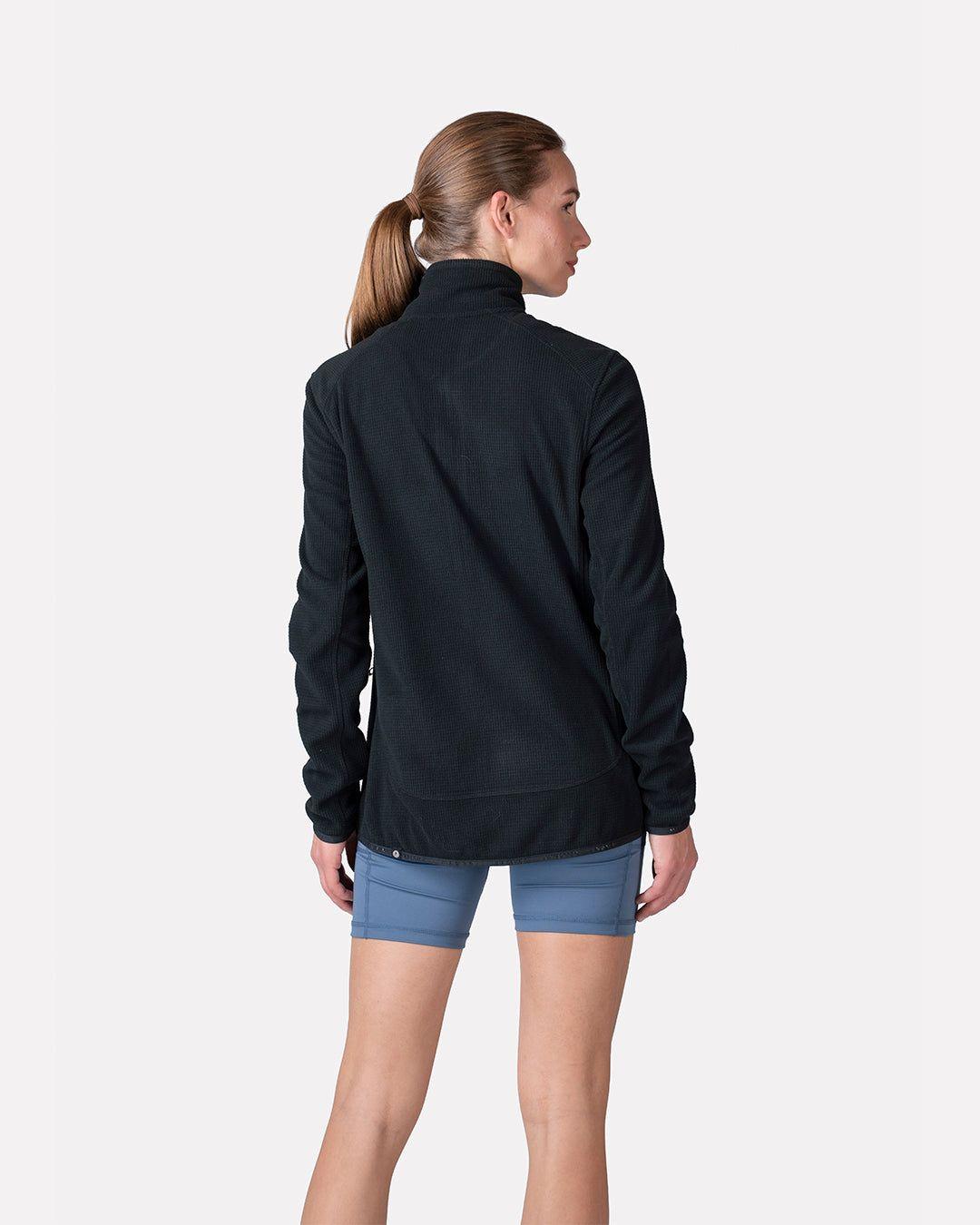 Polar Fleece Deportivo Mujer Terra Full Zip Negro Atakama Outdoor-1