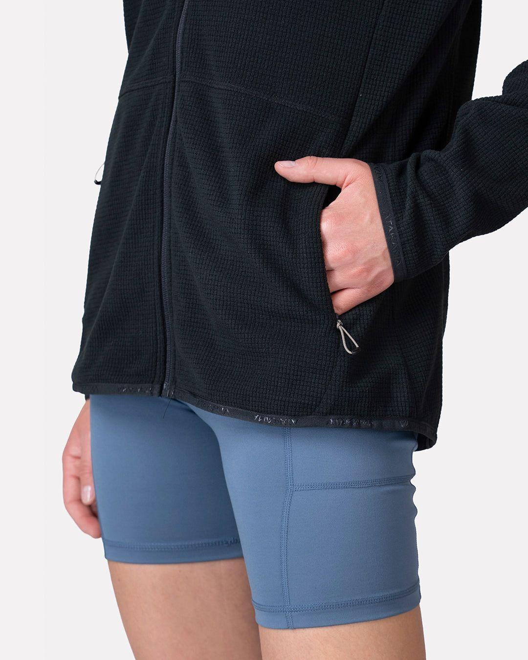 Polar Fleece Deportivo Mujer Terra Full Zip Negro Atakama Outdoor-2