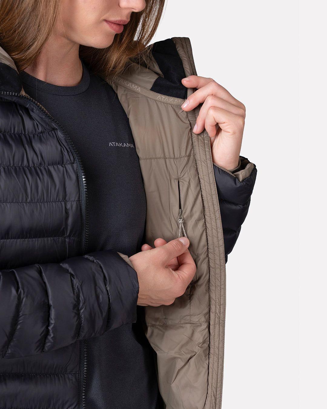 Chaqueta Parka Termica Indomita Mujer Negro Atakama Outdoor-5