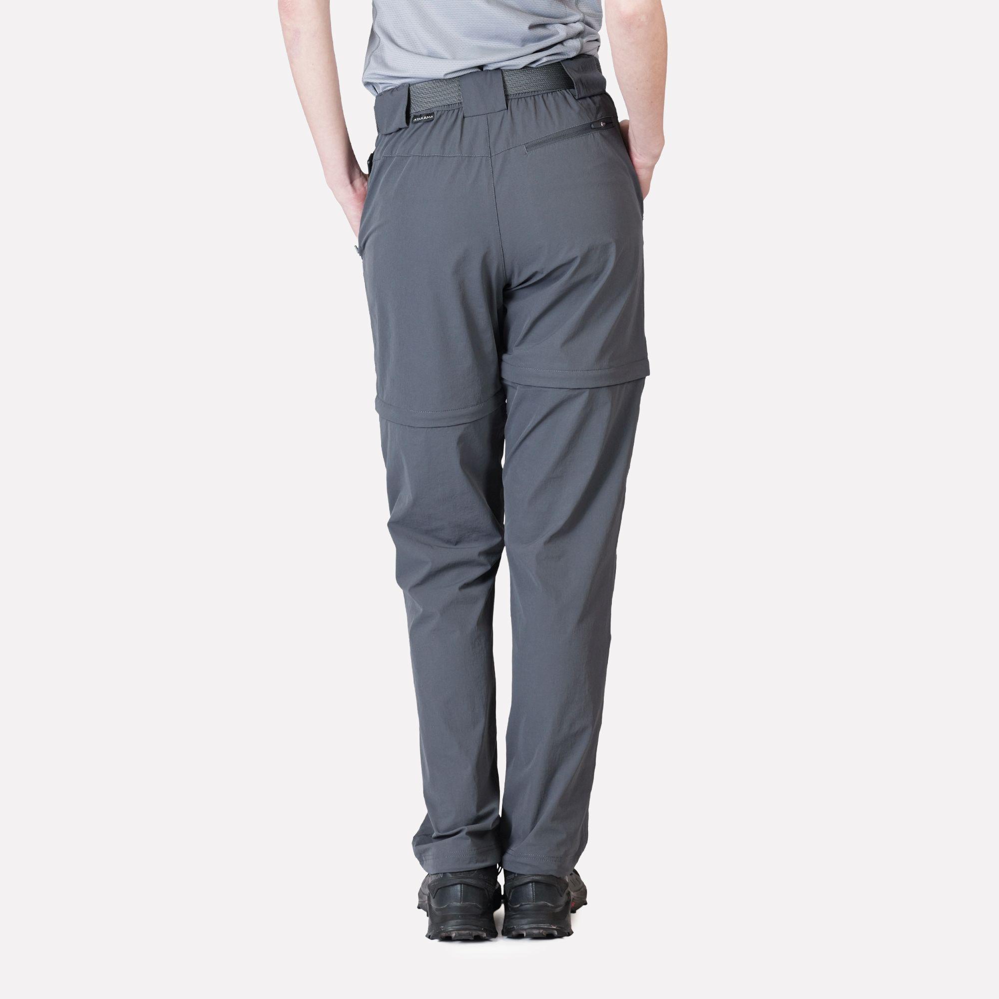 Pantalón Trekking Desmontable Mujer Travesia Gris Atakama Outdoor-2