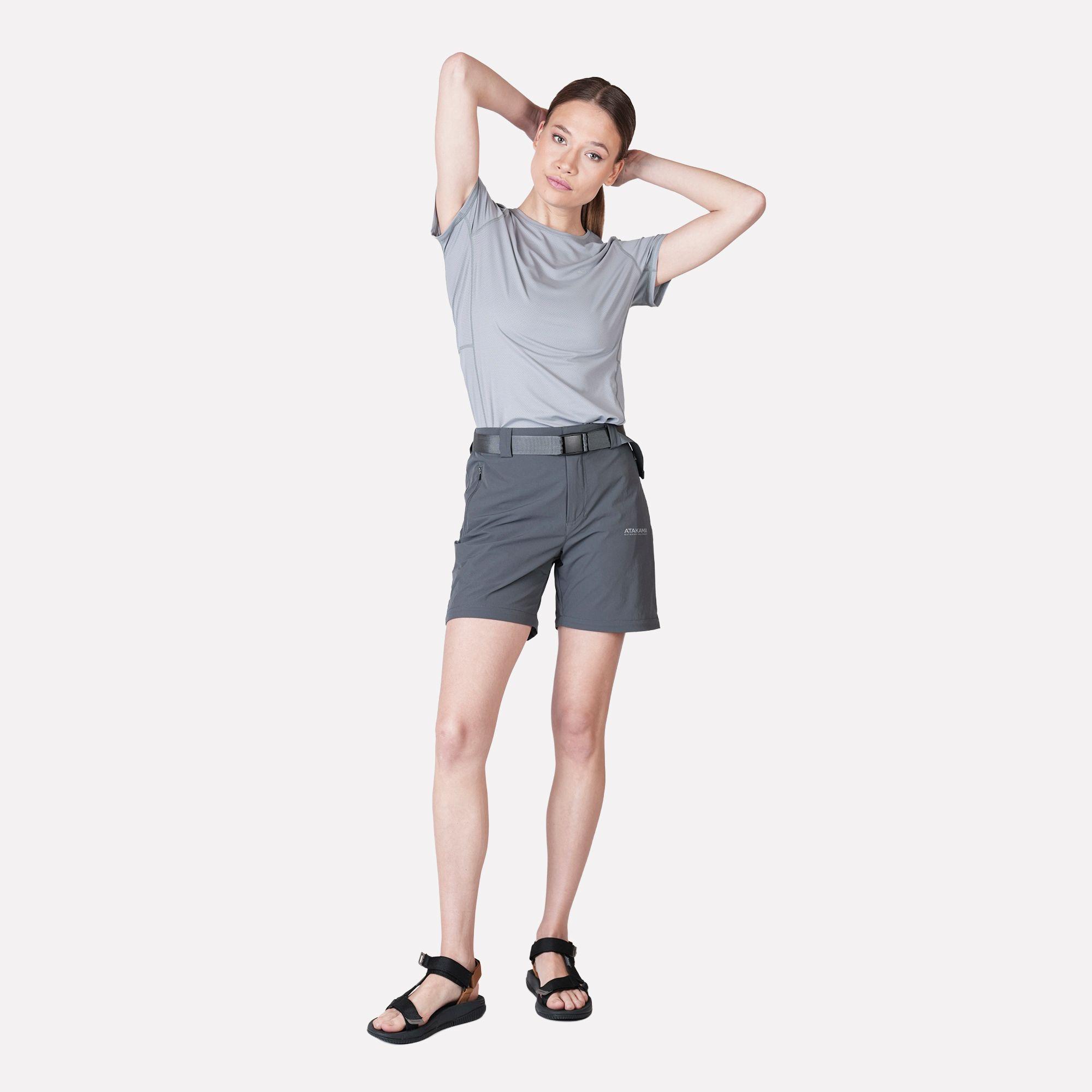 Pantalón Trekking Desmontable Mujer Travesia Gris Atakama Outdoor-4