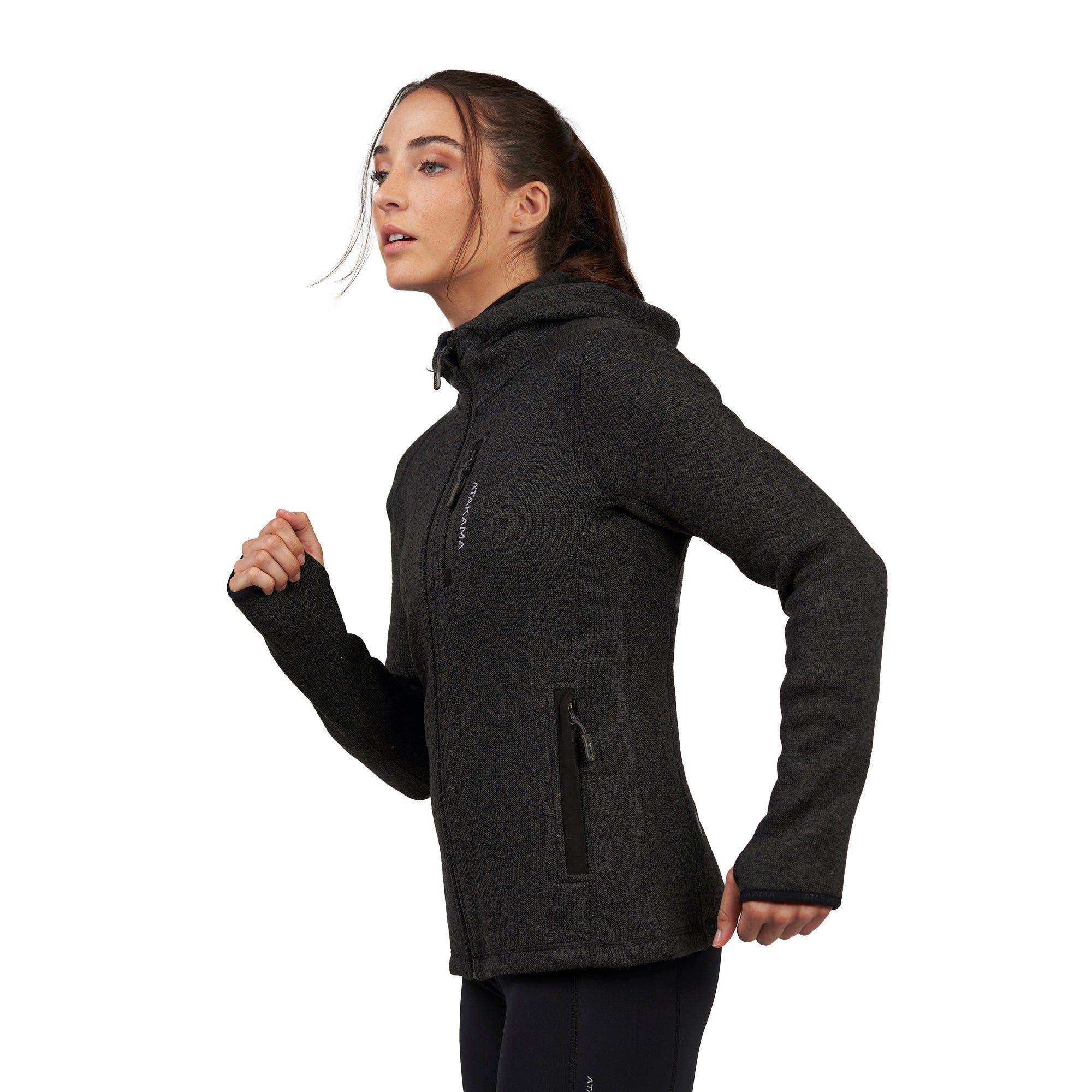 Polar Tejido Mujer Hoddie Full-Zip Tundra Jaspeado-4