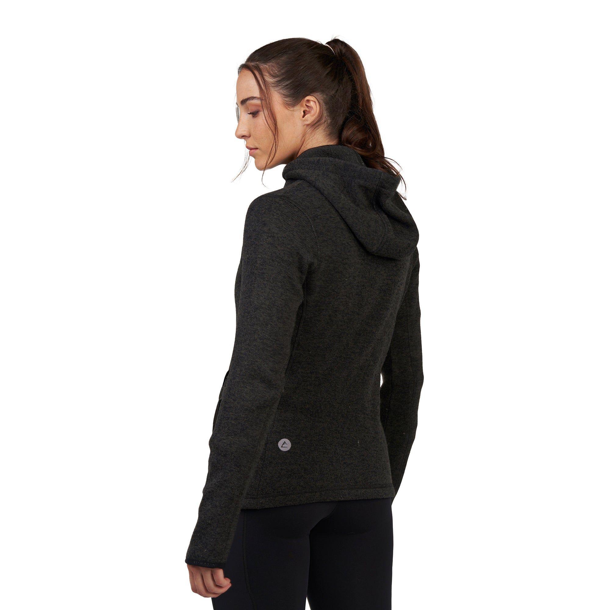 Polar Tejido Mujer Hoddie Full-Zip Tundra Jaspeado-5
