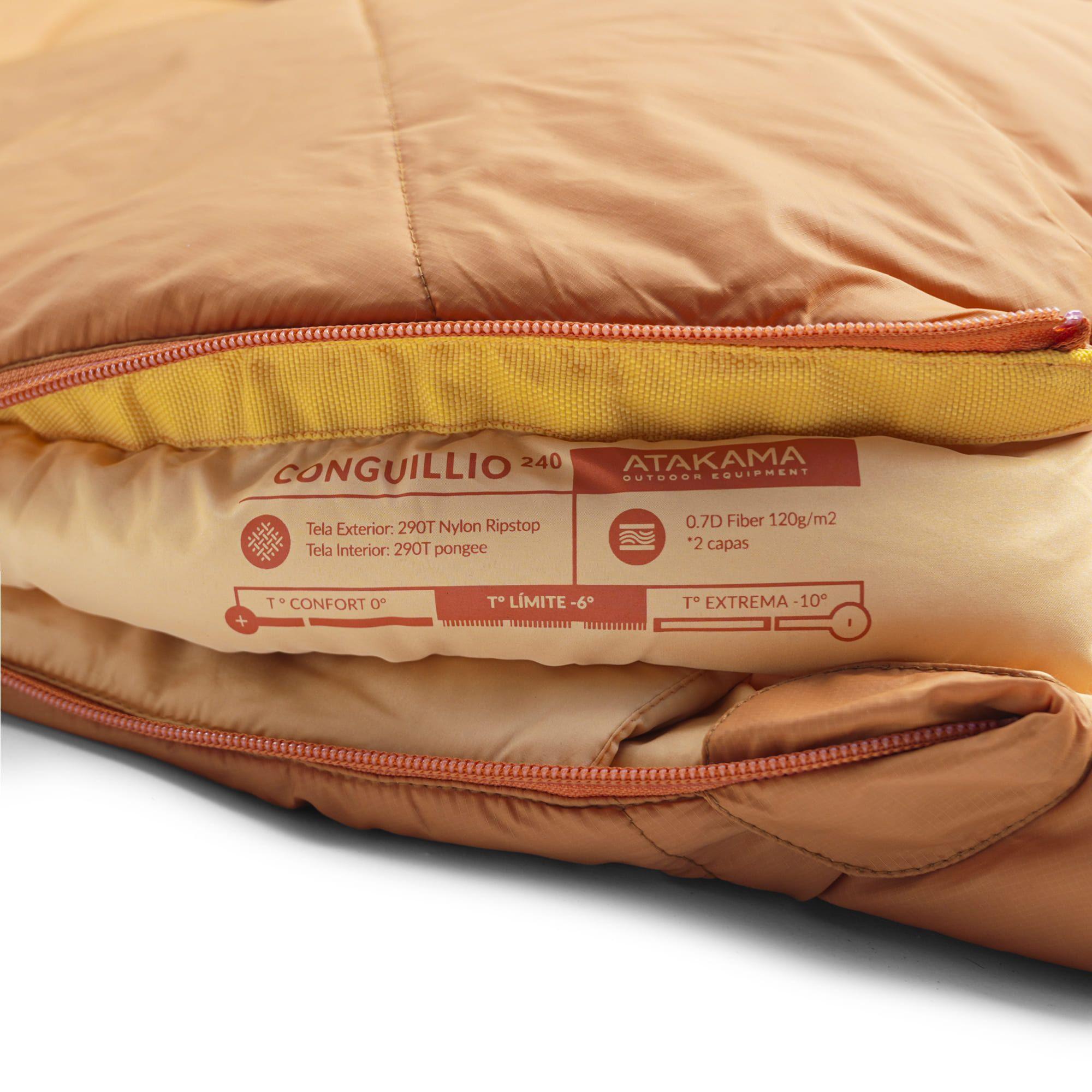 Saco De Dormir Extremo -10° A 0° Conguillio Naranjo Atakama Outdoor-5