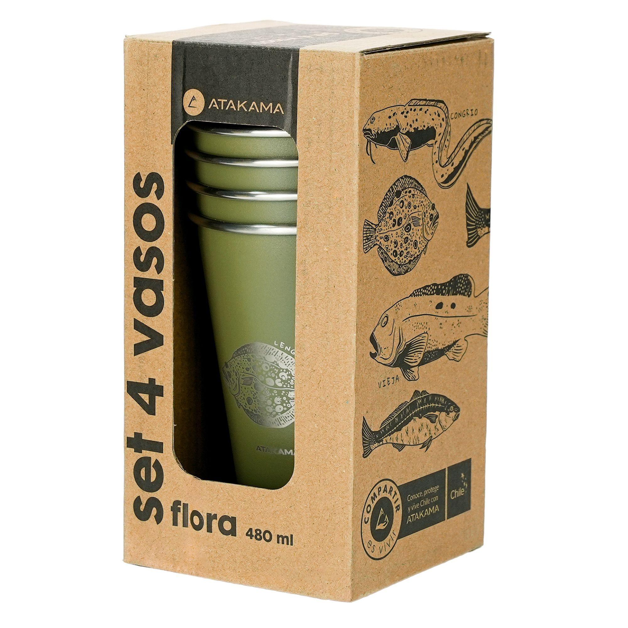 Set De 4 Vasos Camping Atakama Outdoor | 480 Ml-2