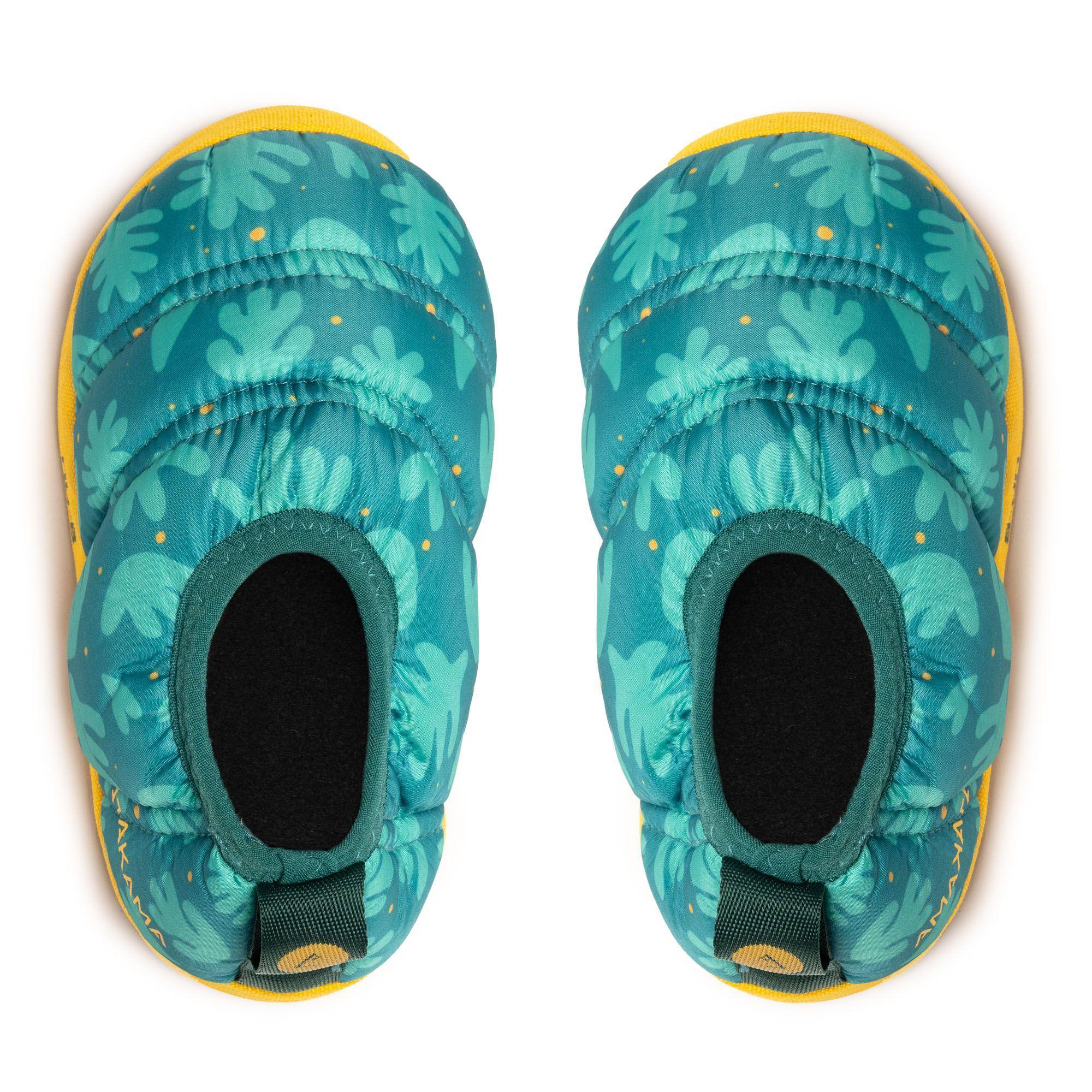 Pantufla Térmica Niño Azul Petróleo Print Atakama Outdoor-5