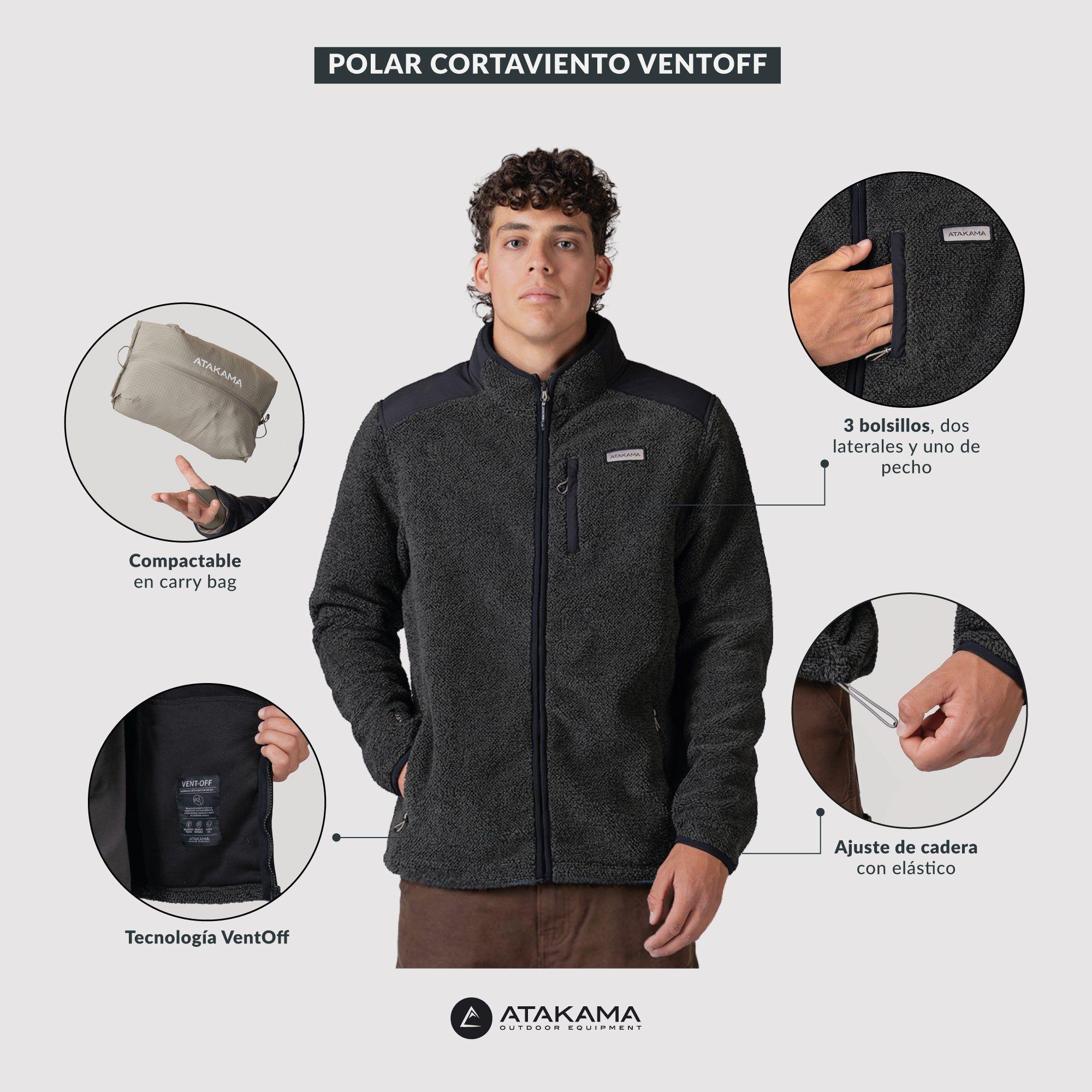 Polar Cortaviento Ventoff Hombre Negro Atakama Outdoor-7