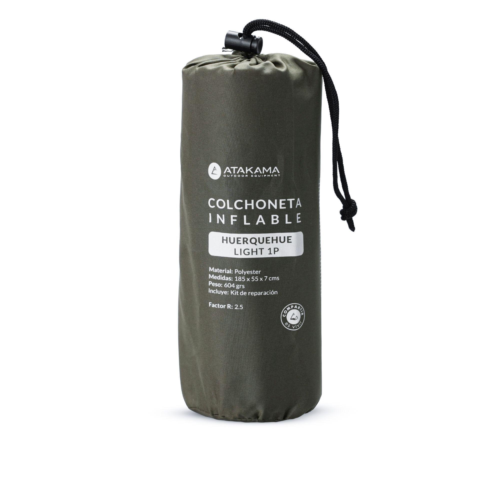 Colchoneta Inflable Trekking/Camping Hierquehue Light Verde Atakama Outdoor-4