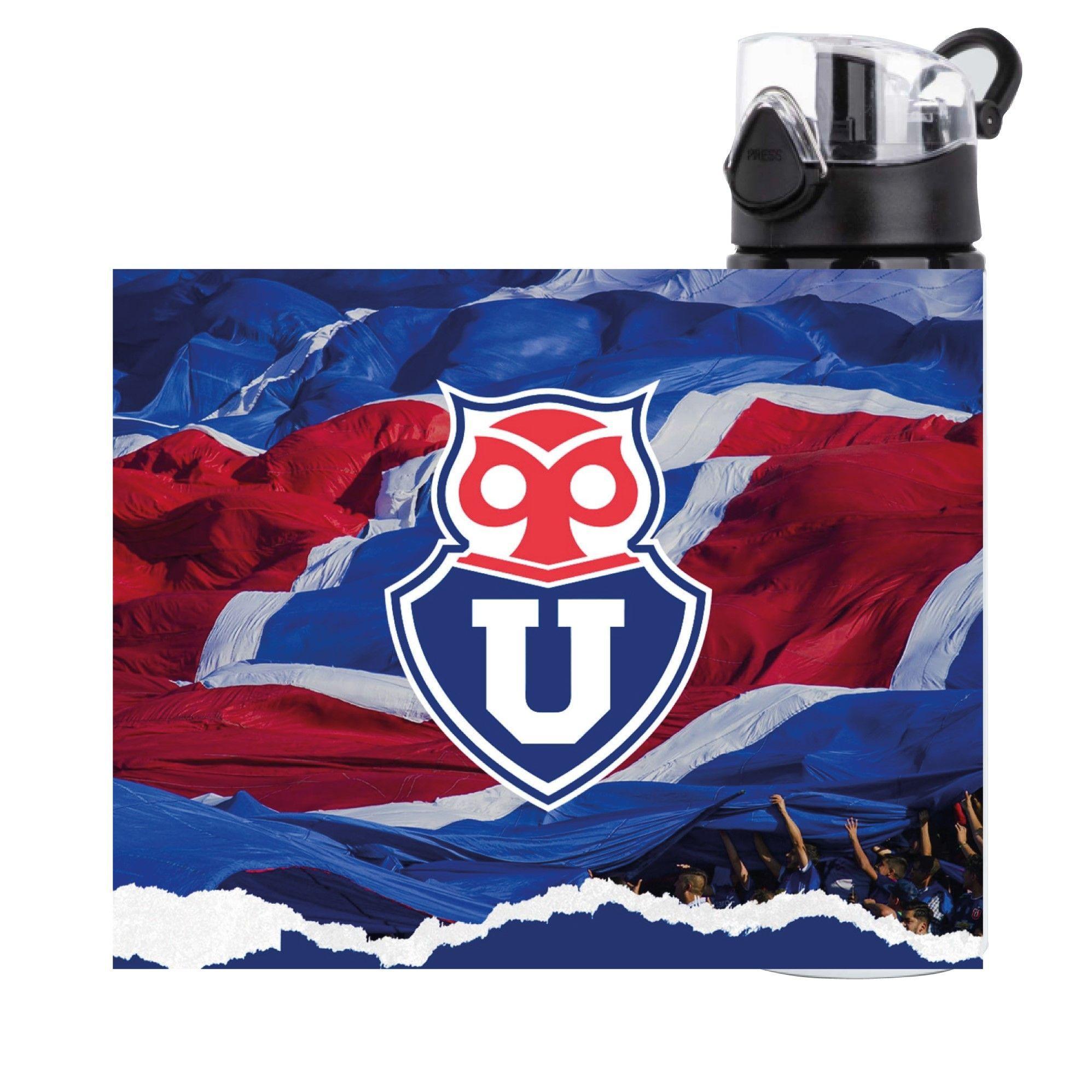Botella Universidad de Chile, futbol chileno, deporte, 750 ml-1