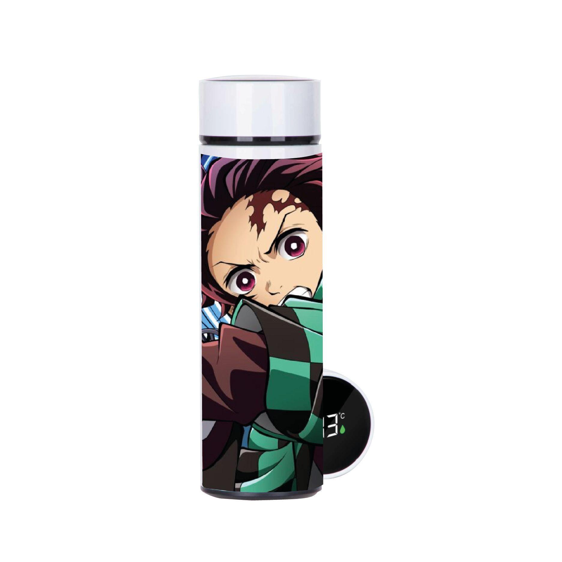 SET DISEÑO TANJIRO KIMETSU NO YAIBA  BOTELLA, TERMO , TAZÓN-4
