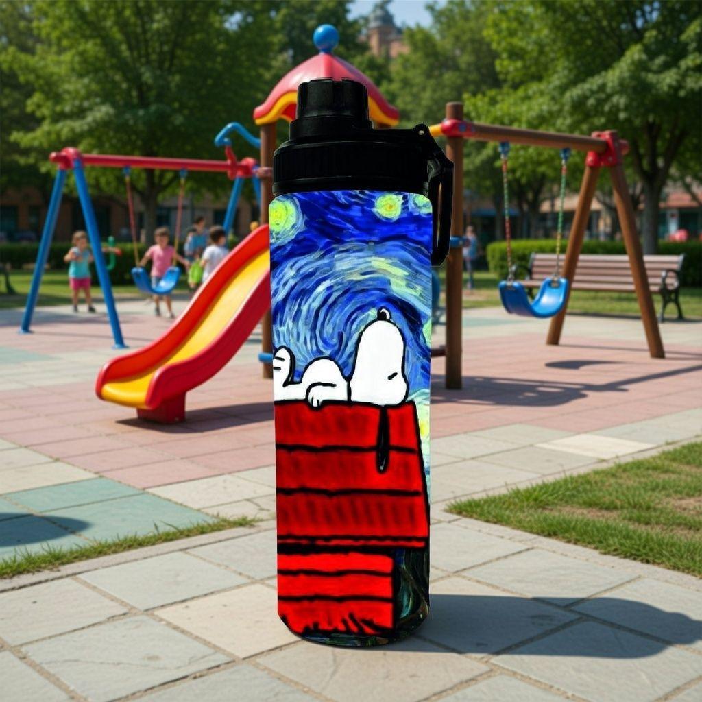 BOTELLA ALUMINIO  750 ML SNOOPY VAN GOGH -1