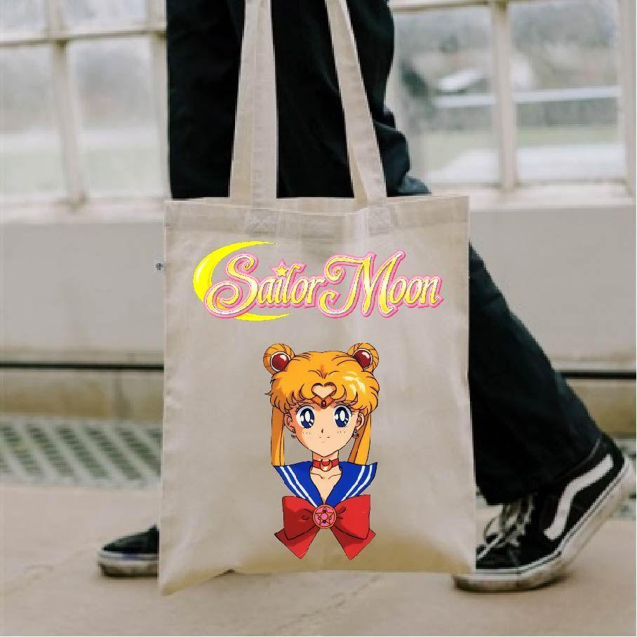 BOLSO TOTE BAG SAILOR MOON OTAKU ALGODÓN 40 CM-1