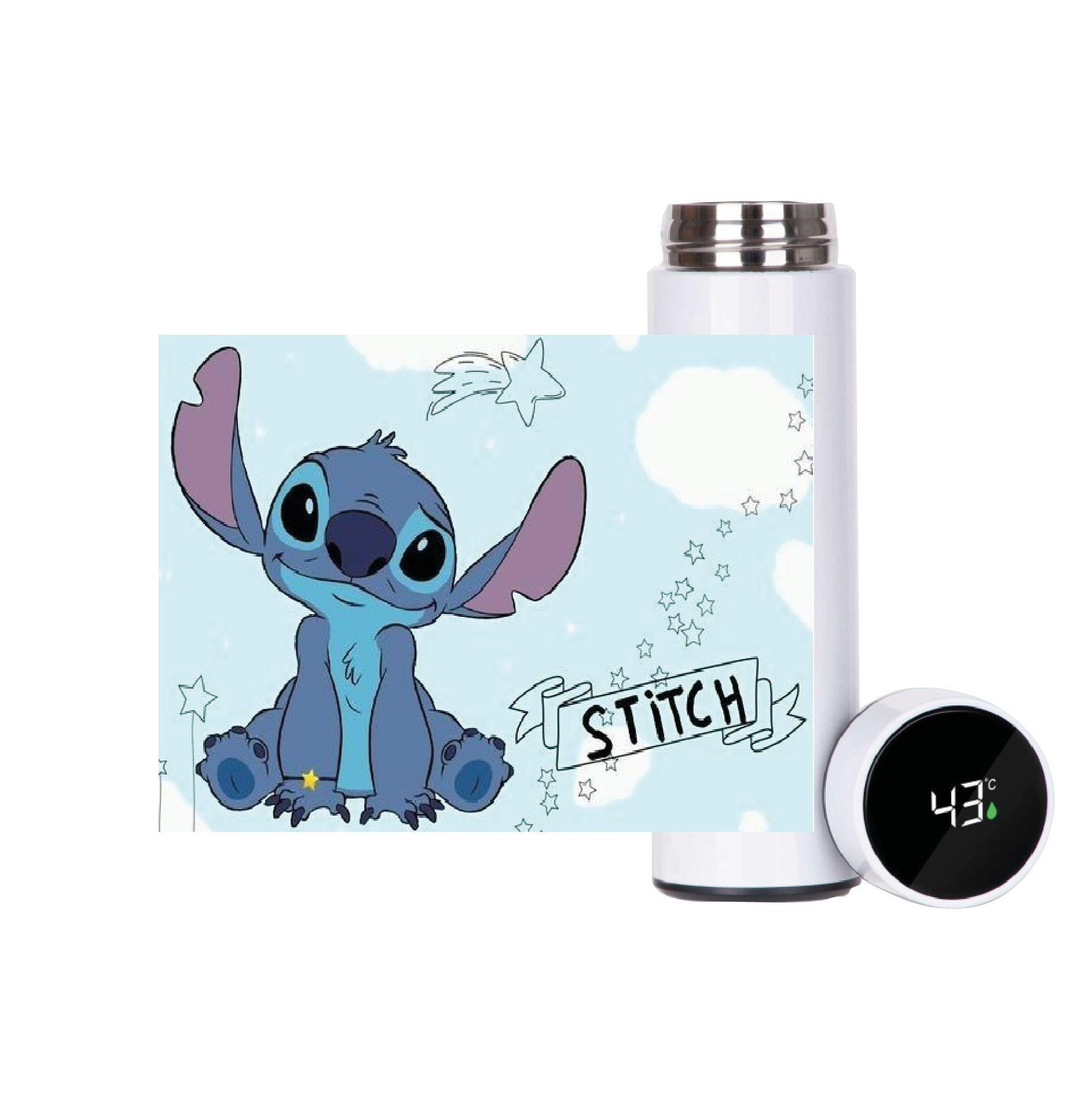 SET  STITCH DE LILO AND STITCH TERMO  450 ML, TAZÓN 300 CC CERÁMICO Y BOTELLA 750 ML-2