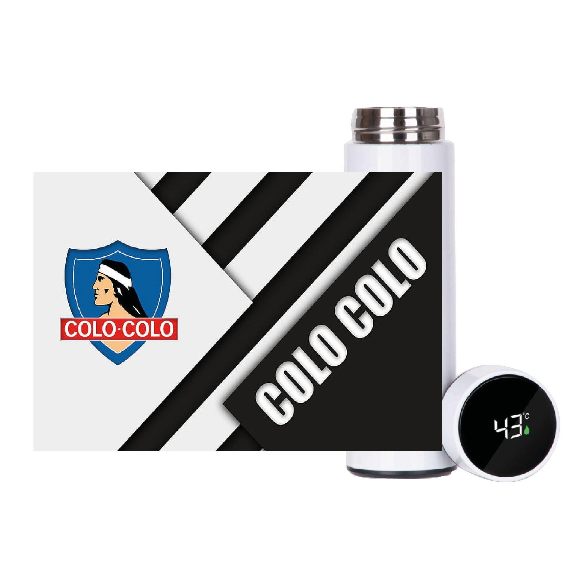 TERMO BOTELLA COLO COLO ETERNO CAMPEÓN 450 ML CON LED TEMPERATURA-1