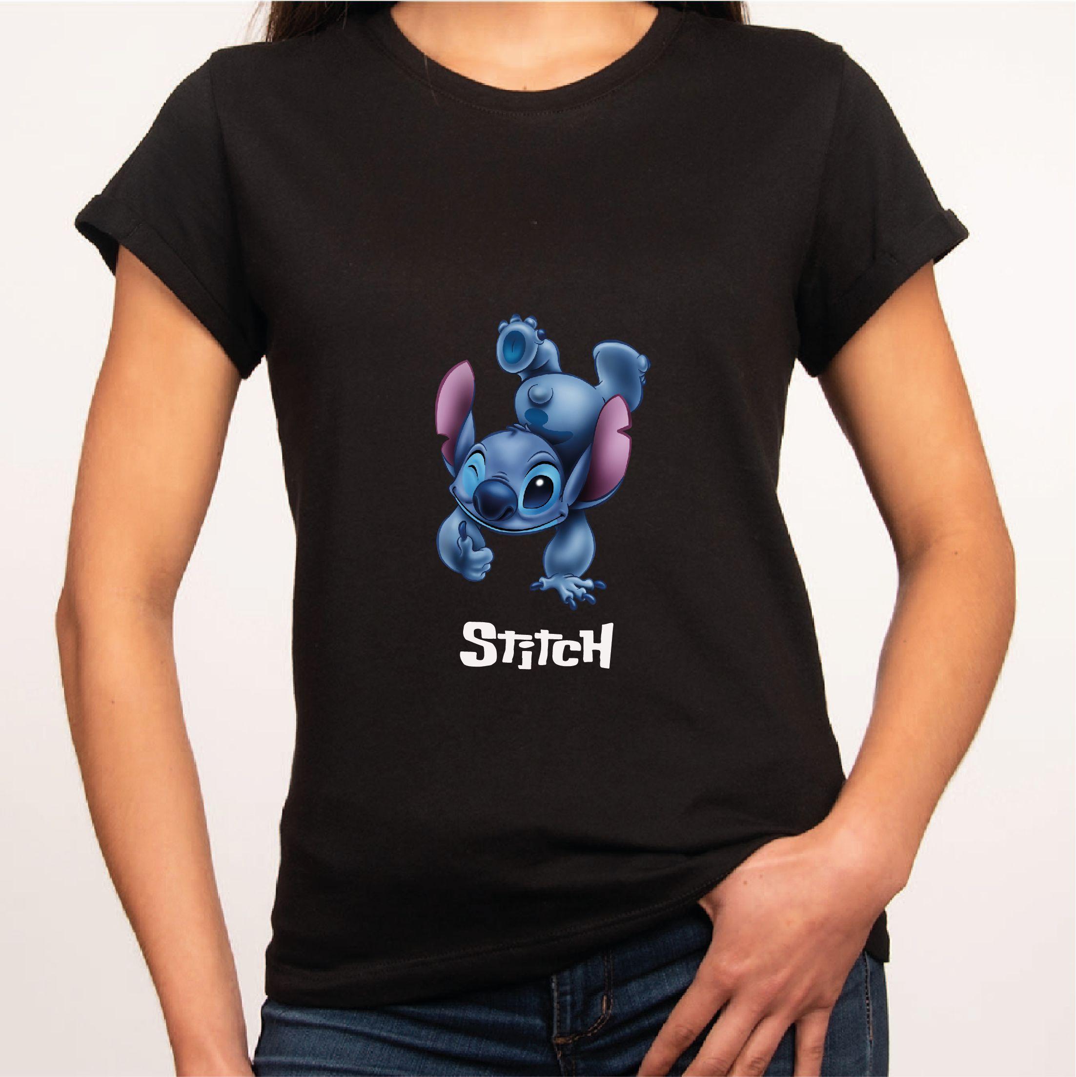 POLERA ALGODÓN DISEÑO STITCH DE LILO AND STITCH -1