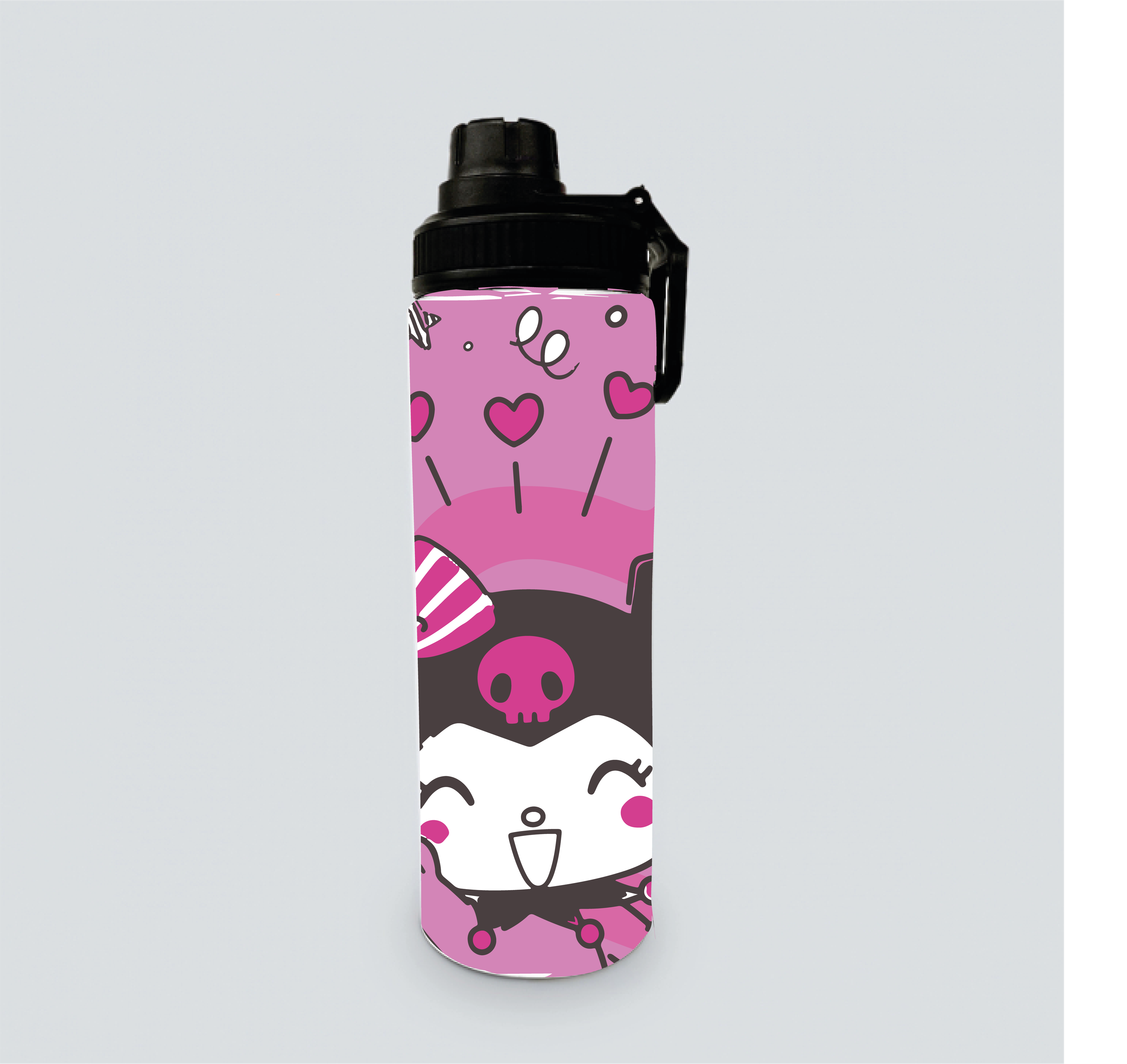 BOTELLA ALUMINIO 700 ML KUROMI KAWAI-2
