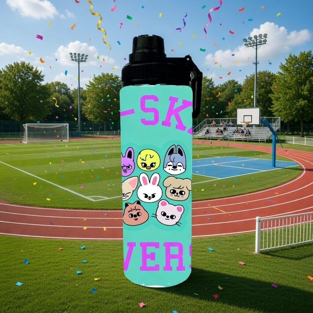 BOTELLA ALUMINIO 750 ML SKZOO MASCOTAS STRAY -2