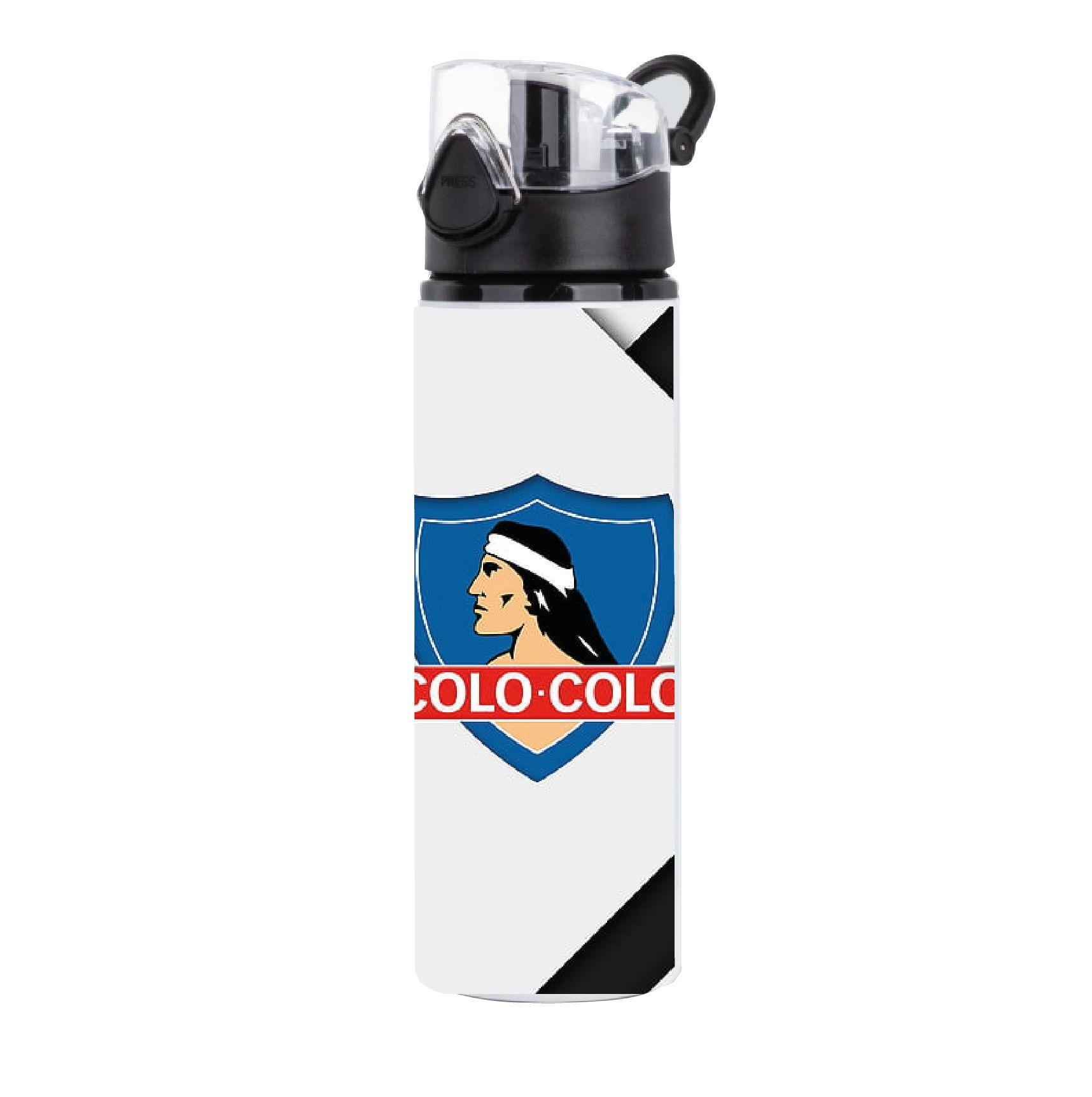 BOTELLA ALUMINIO 700 ML COLO COLO GARRA BLANCA FUTBOL -0