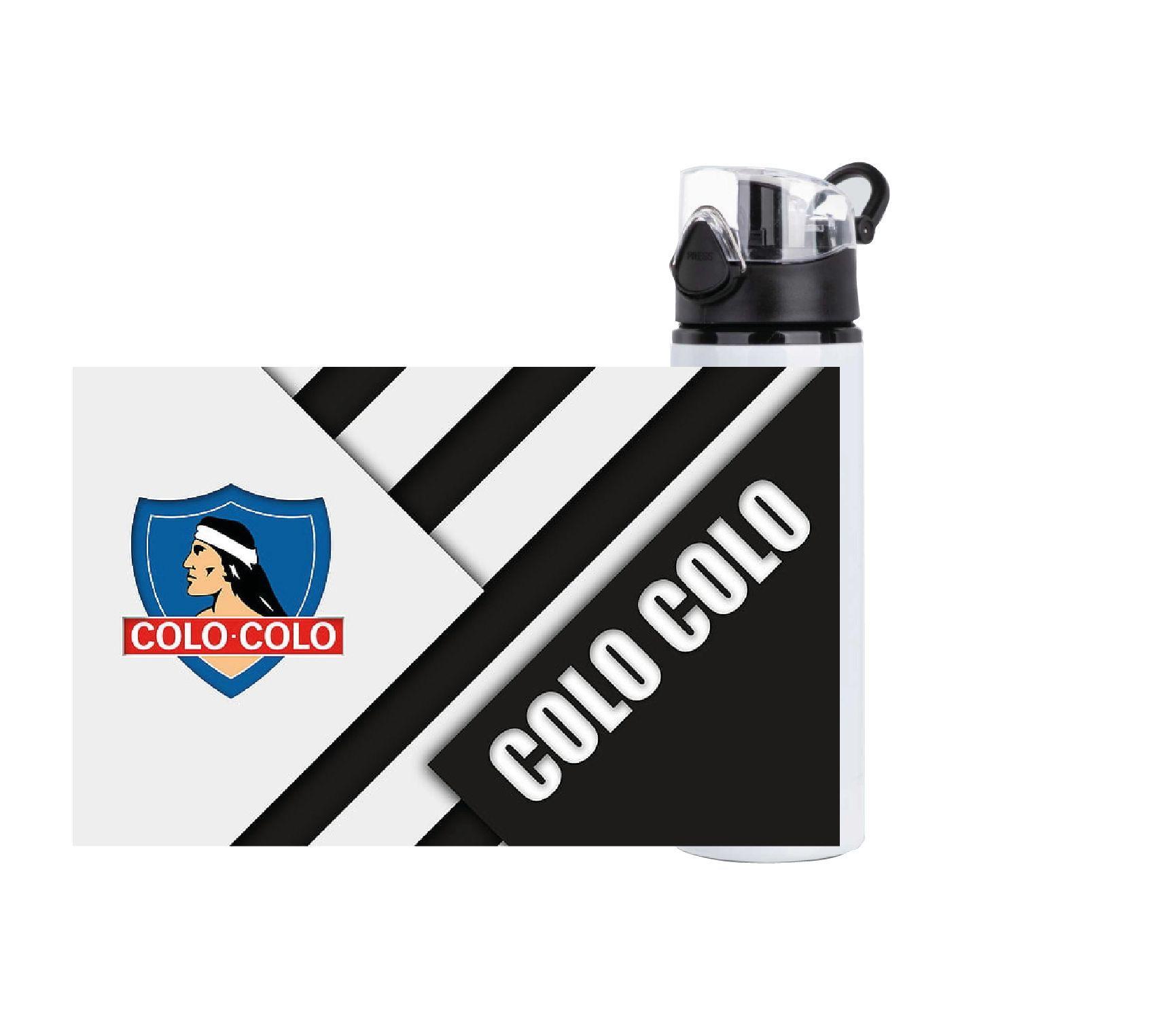 BOTELLA ALUMINIO 700 ML COLO COLO GARRA BLANCA FUTBOL -1