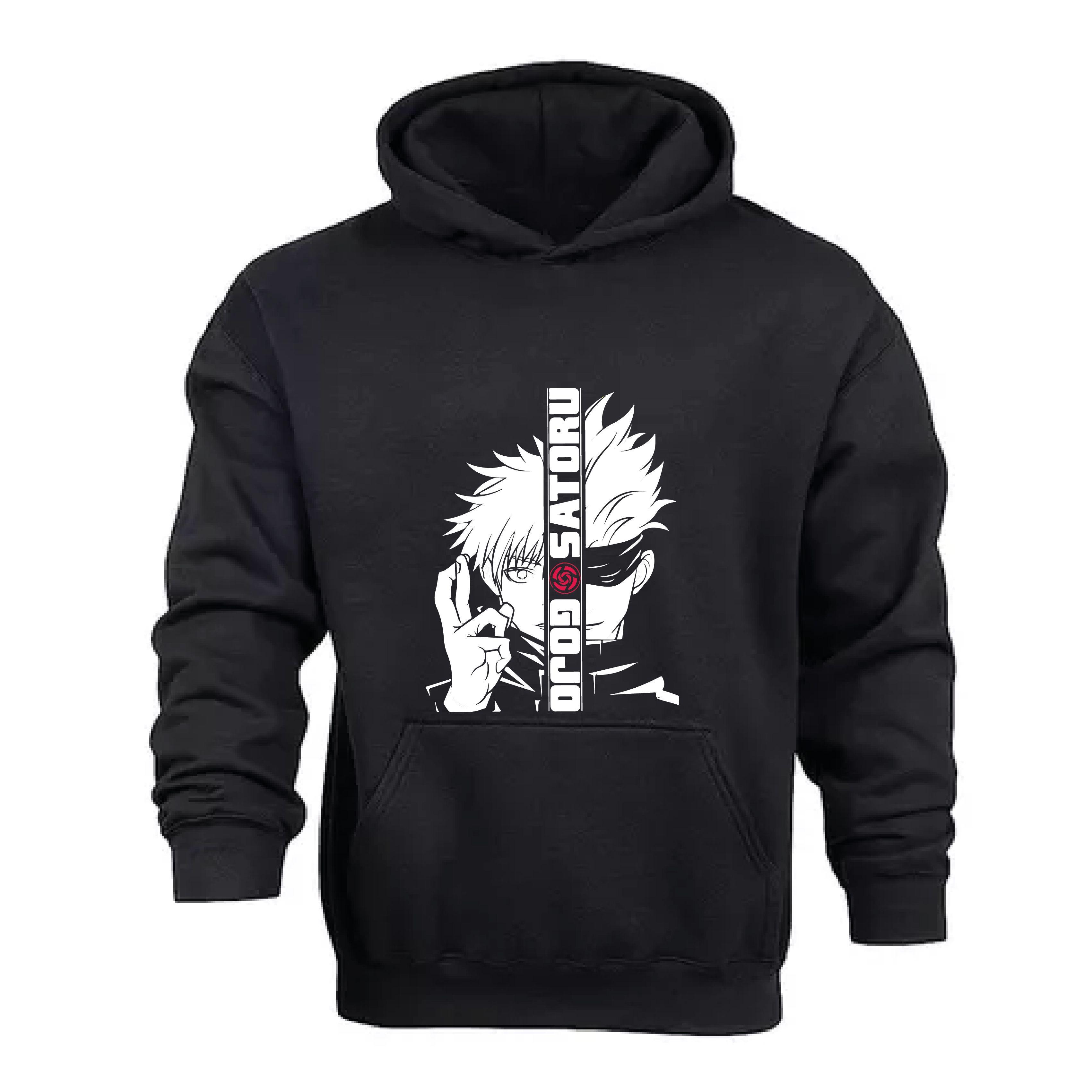 POLERÓN  SATORU GOJO JUJUTSU KAISEN ALGODÓN CAPUCHA -0
