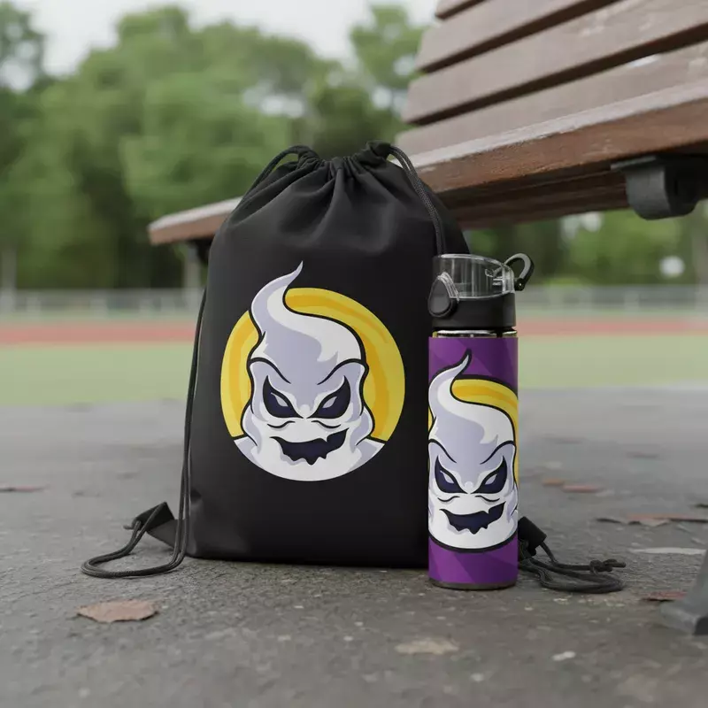 Botella  750 ml y  Morral Algodón Diseño Club Misterio -2