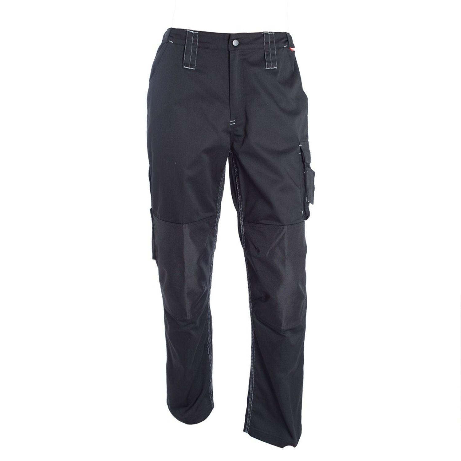Pantalón Cargo Con Refuerzo Hombre T/C 80/20 Negro-0