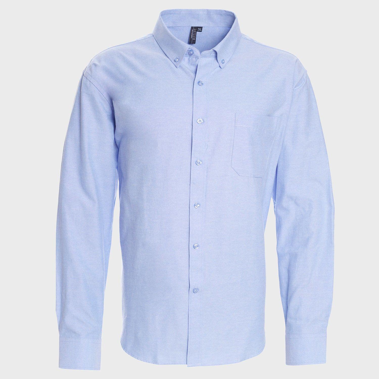 Camisa Oxford Comfort B/Pegado M/L  Celeste-0