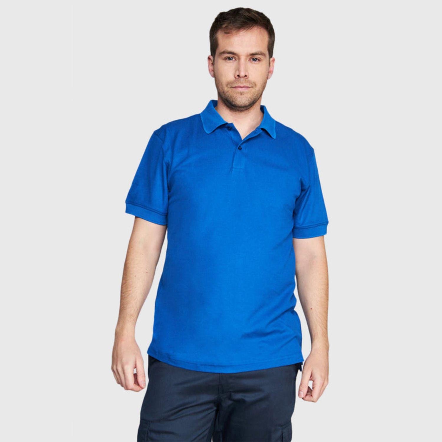 Polera Mc Hombre Waffle  Azul-0