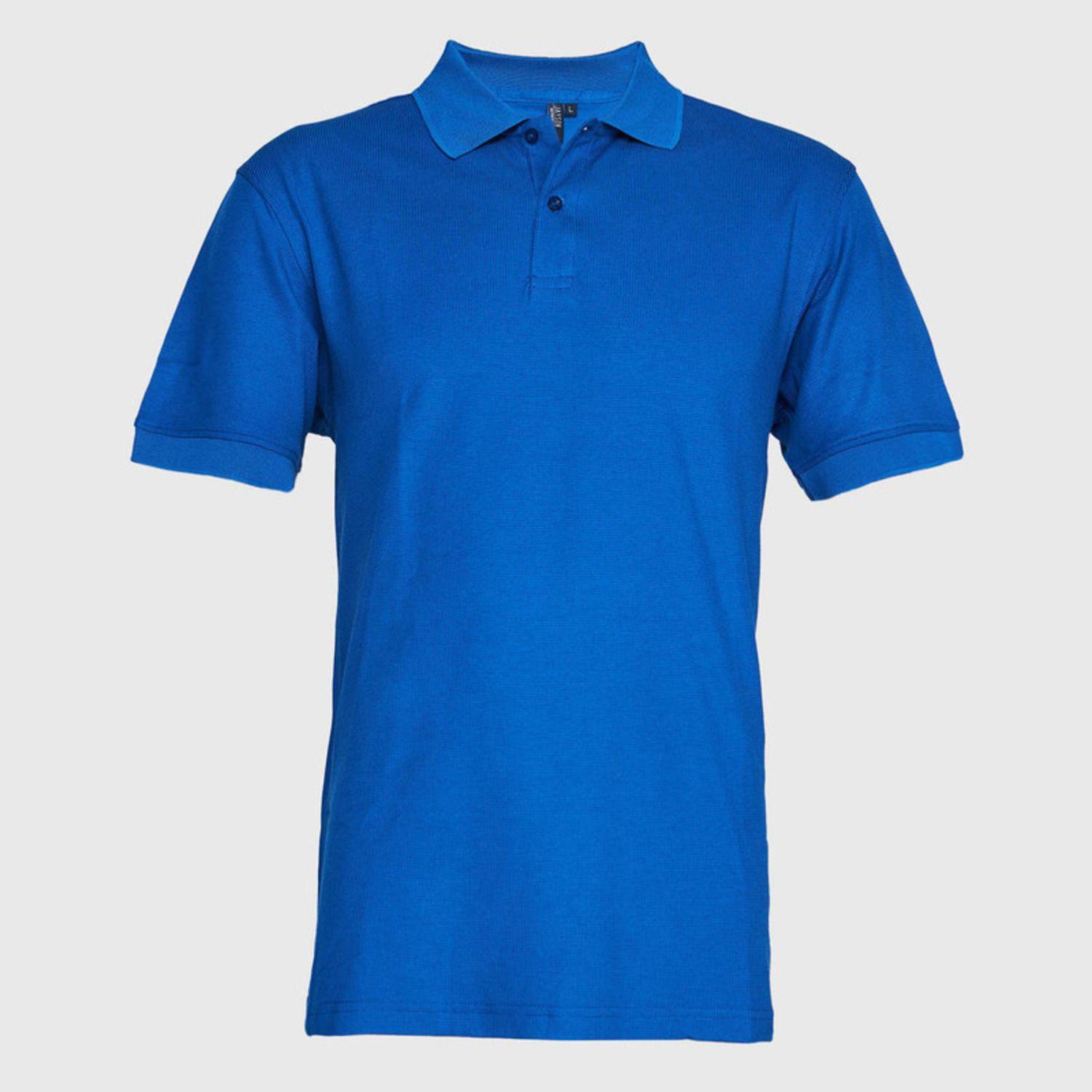 Polera Mc Hombre Waffle  Azul-1