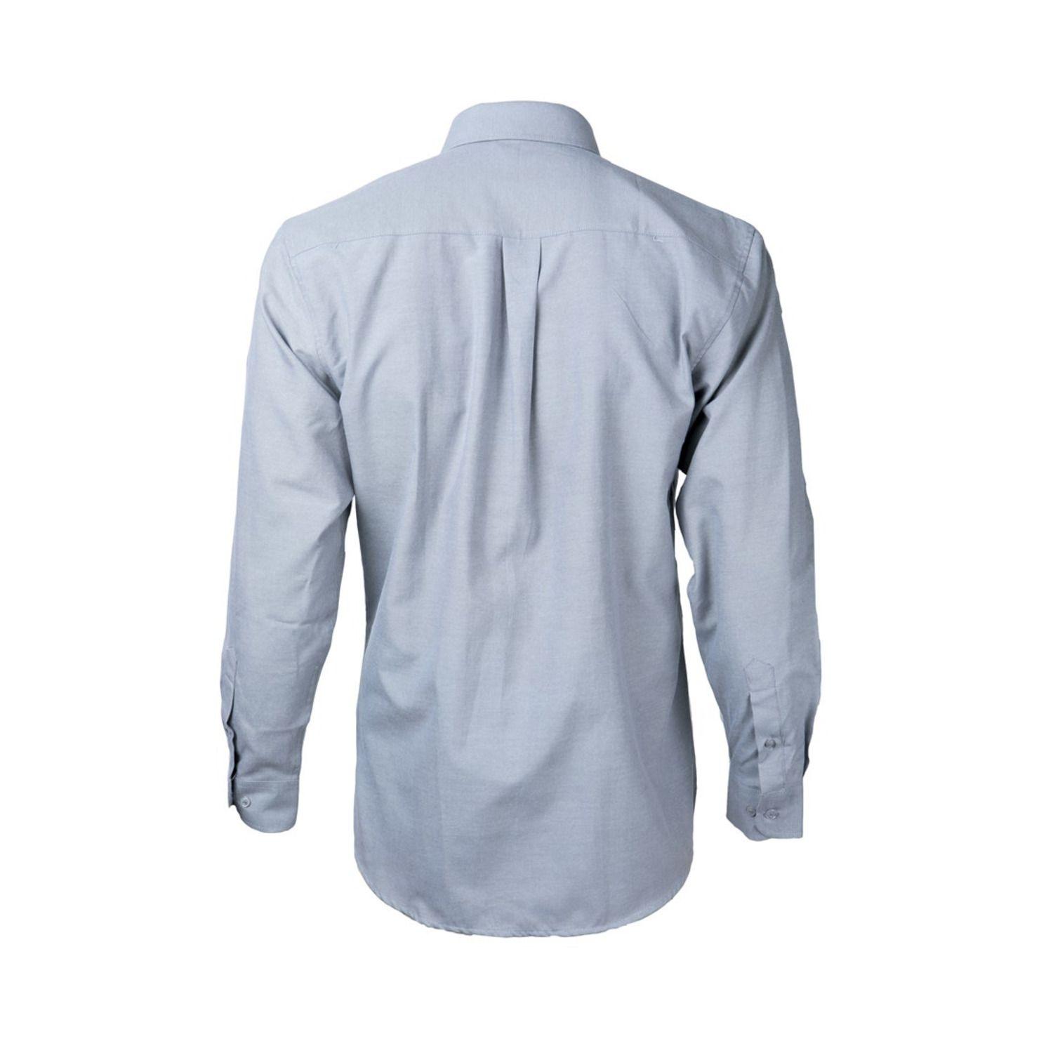 Camisa Oxford B/Suelto M/L Gris oscuro-1