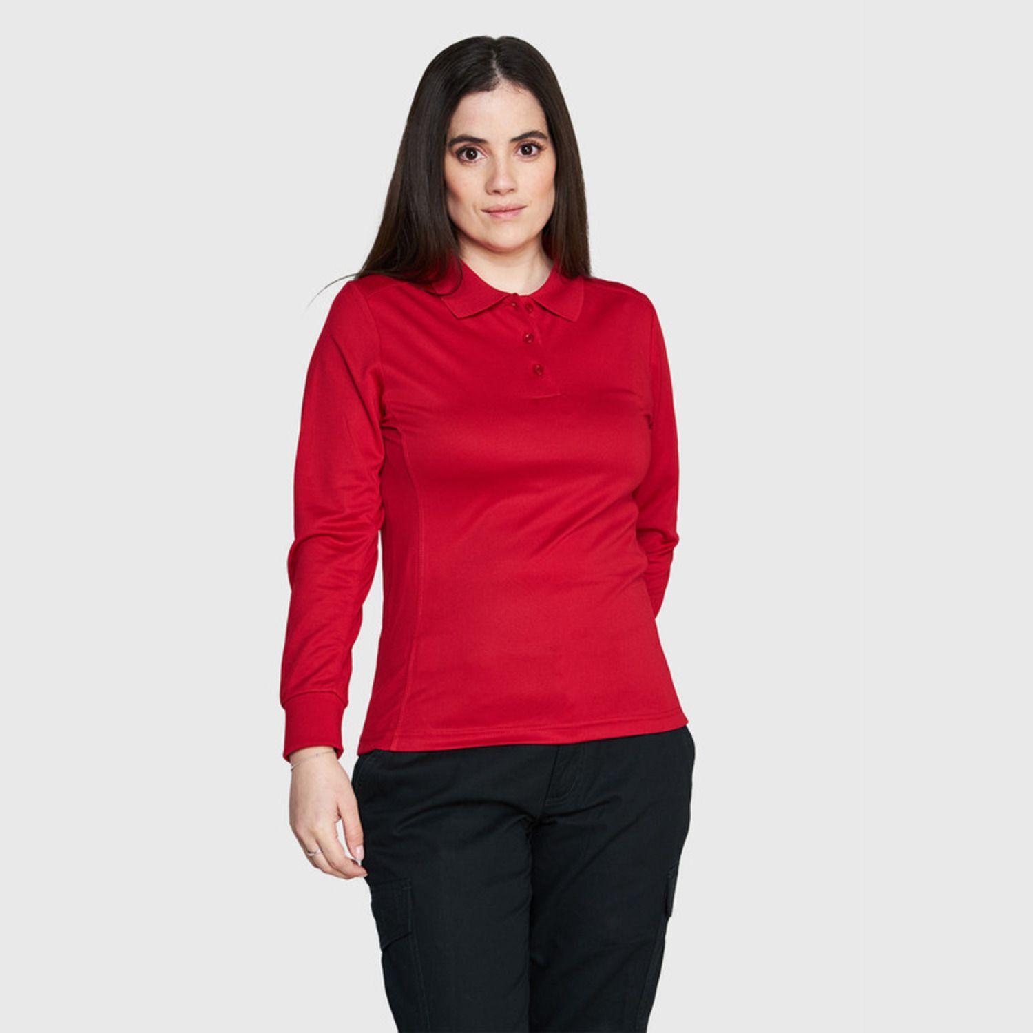 Polera Dry Fit Mujer M/L Rojo-0