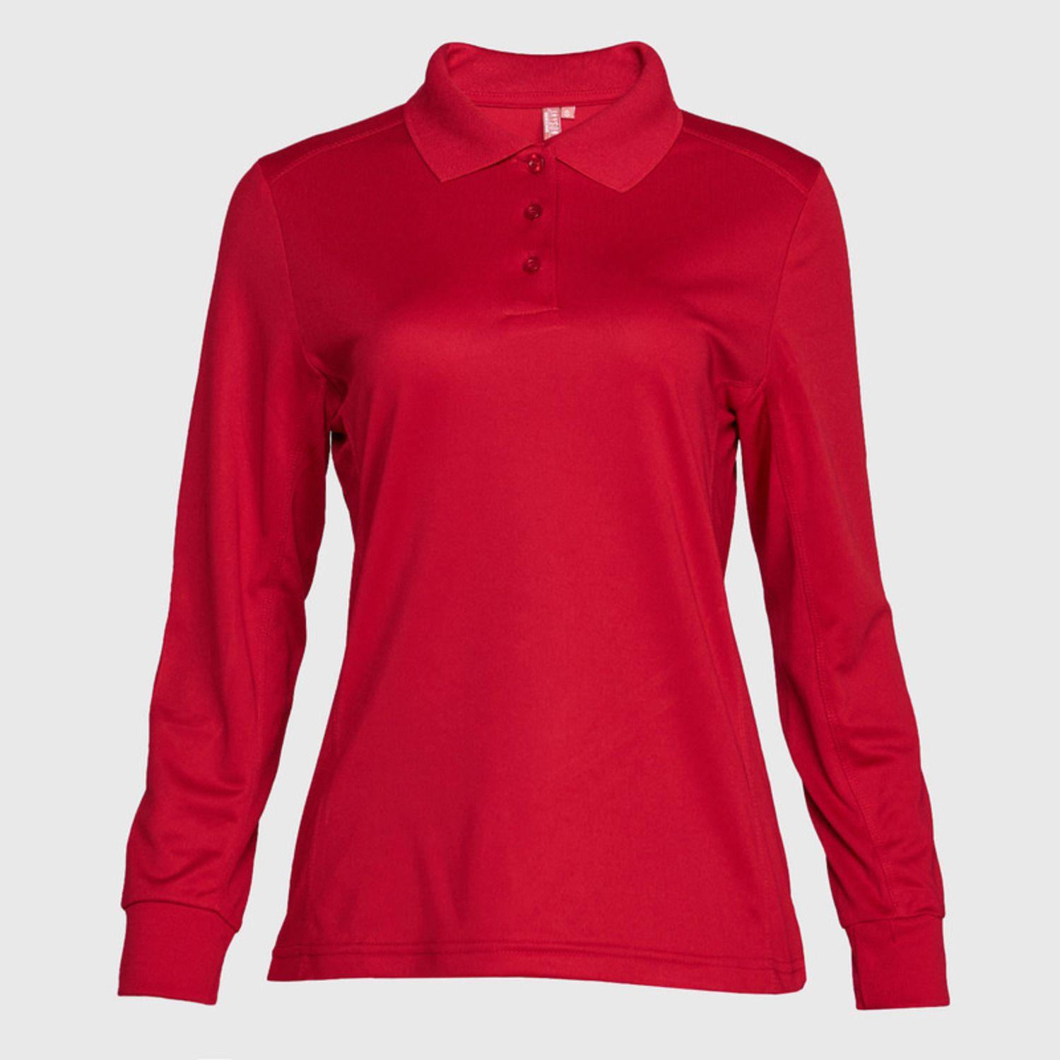 Polera Dry Fit Mujer M/L Rojo-1