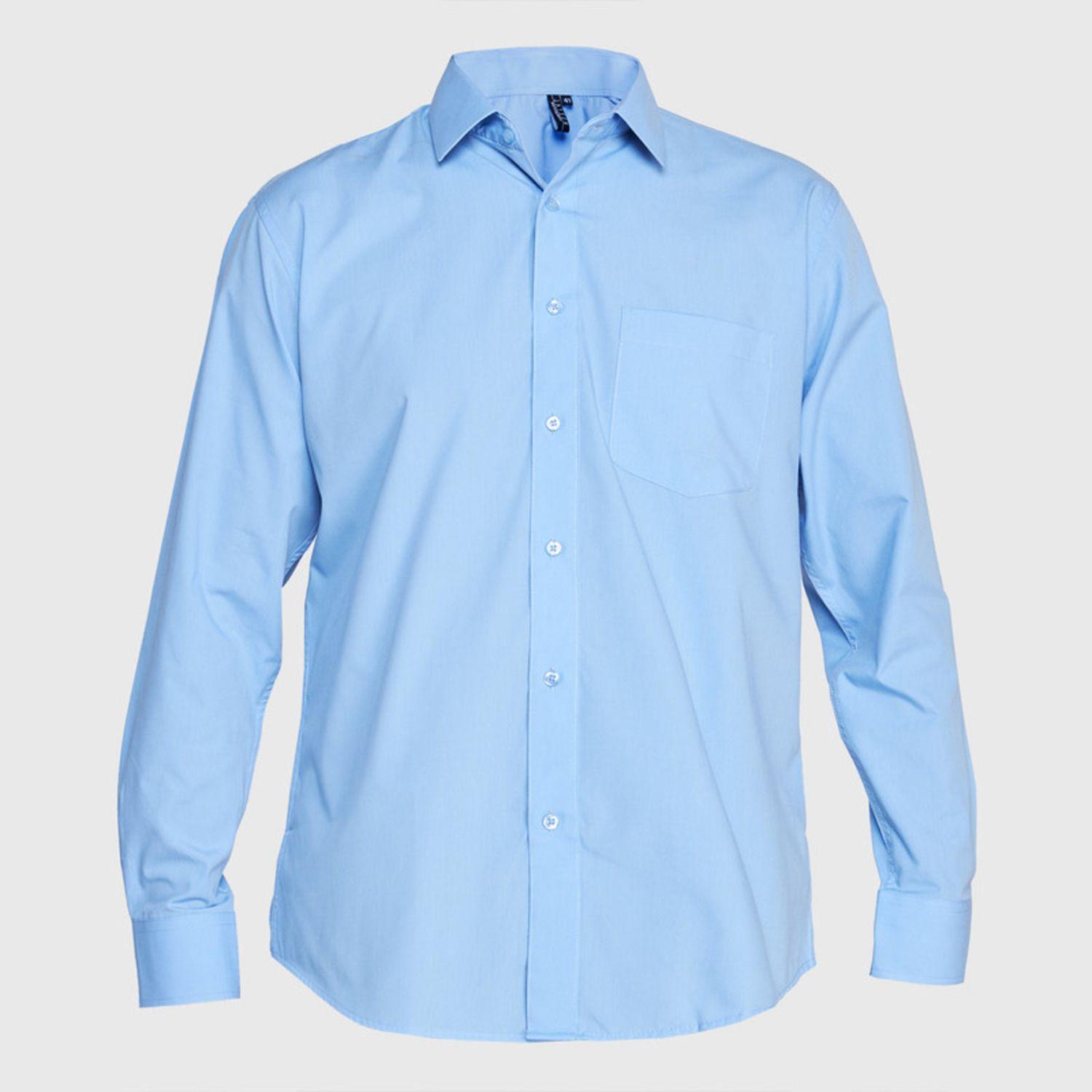Camisa Trevira  Ml Comfort Celeste-0