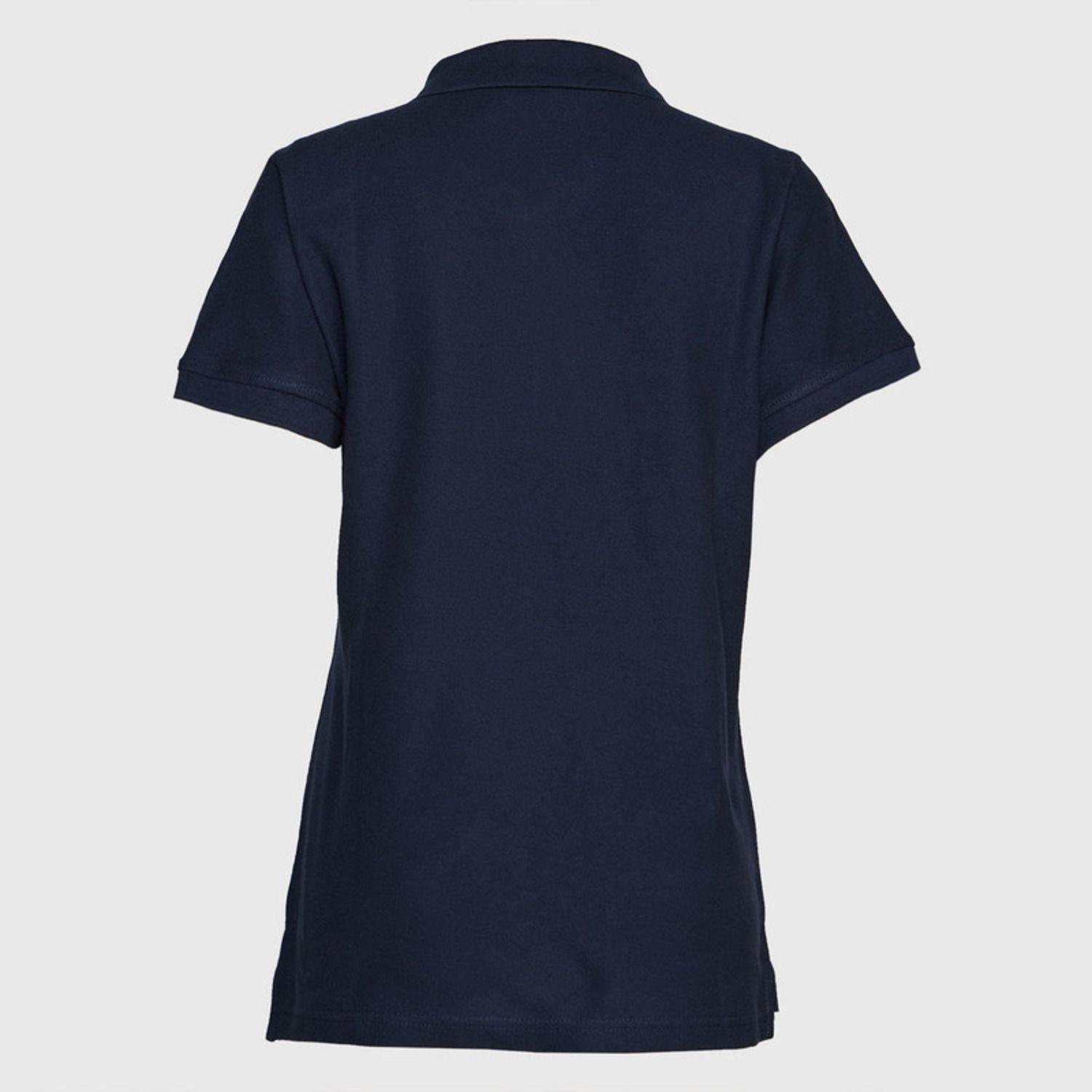 Polera Pique Mujer 80/20 M/C Azul marino-3