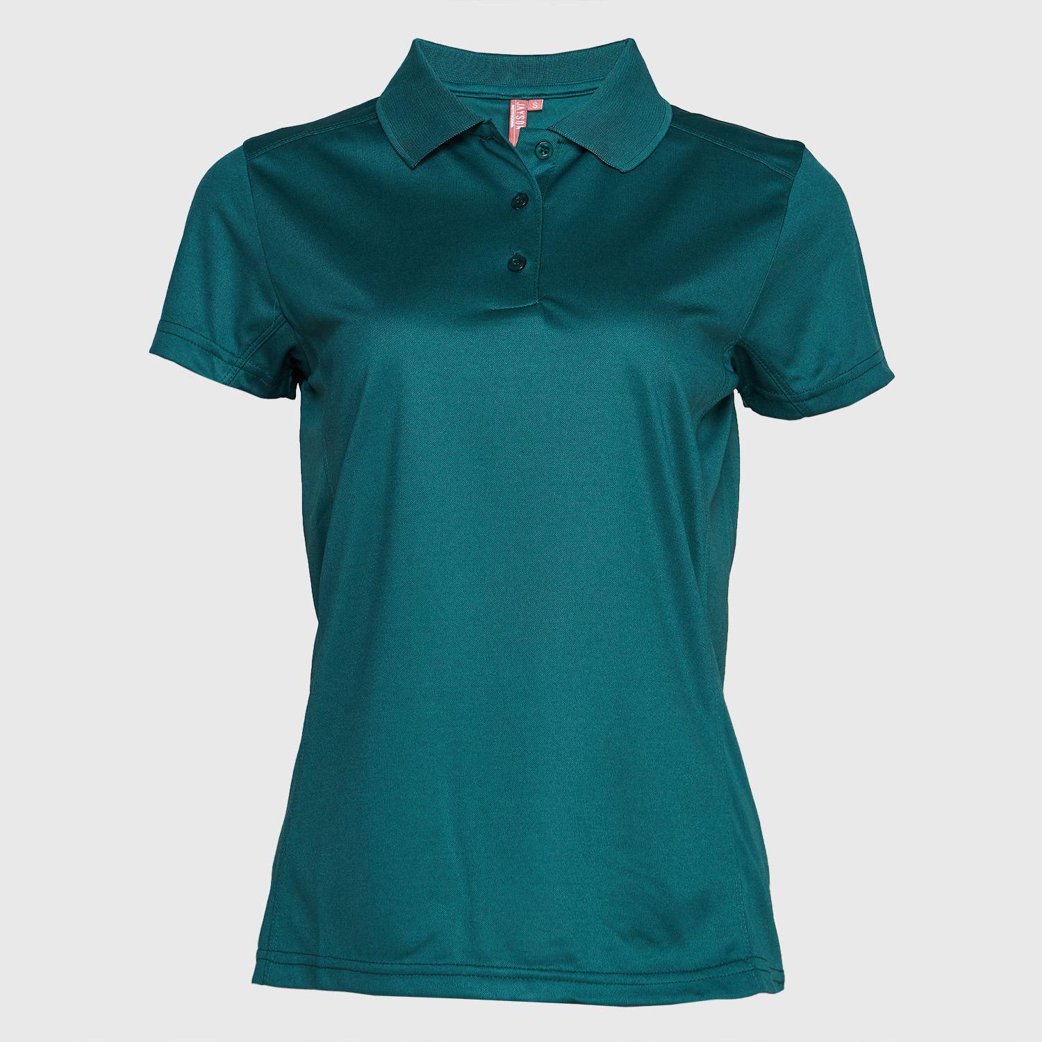 Polera Dry Fit Mujer M/C Verde petróleo-0