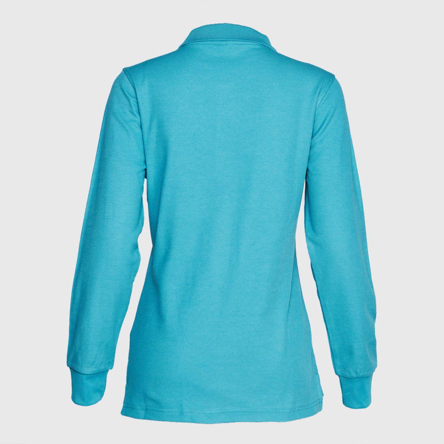 Polera Ml Mujer Waffle  Turquesa-2