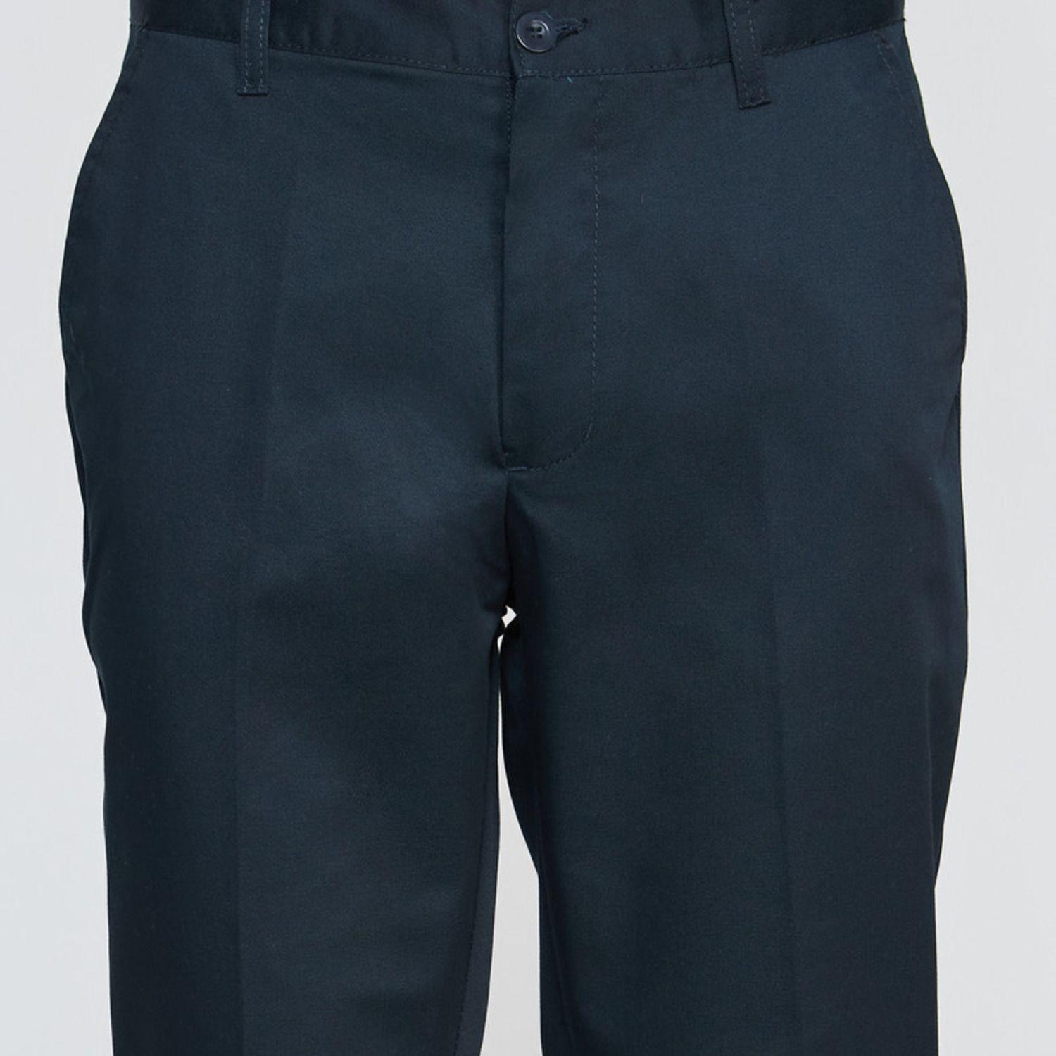 Pantalón Gabardina T/C Hombre Azul marino-4