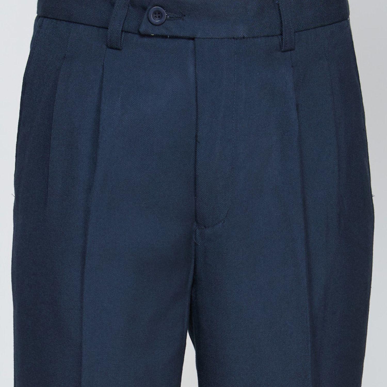 Pantalón Poly-Rayon Hombre Azul marino-3