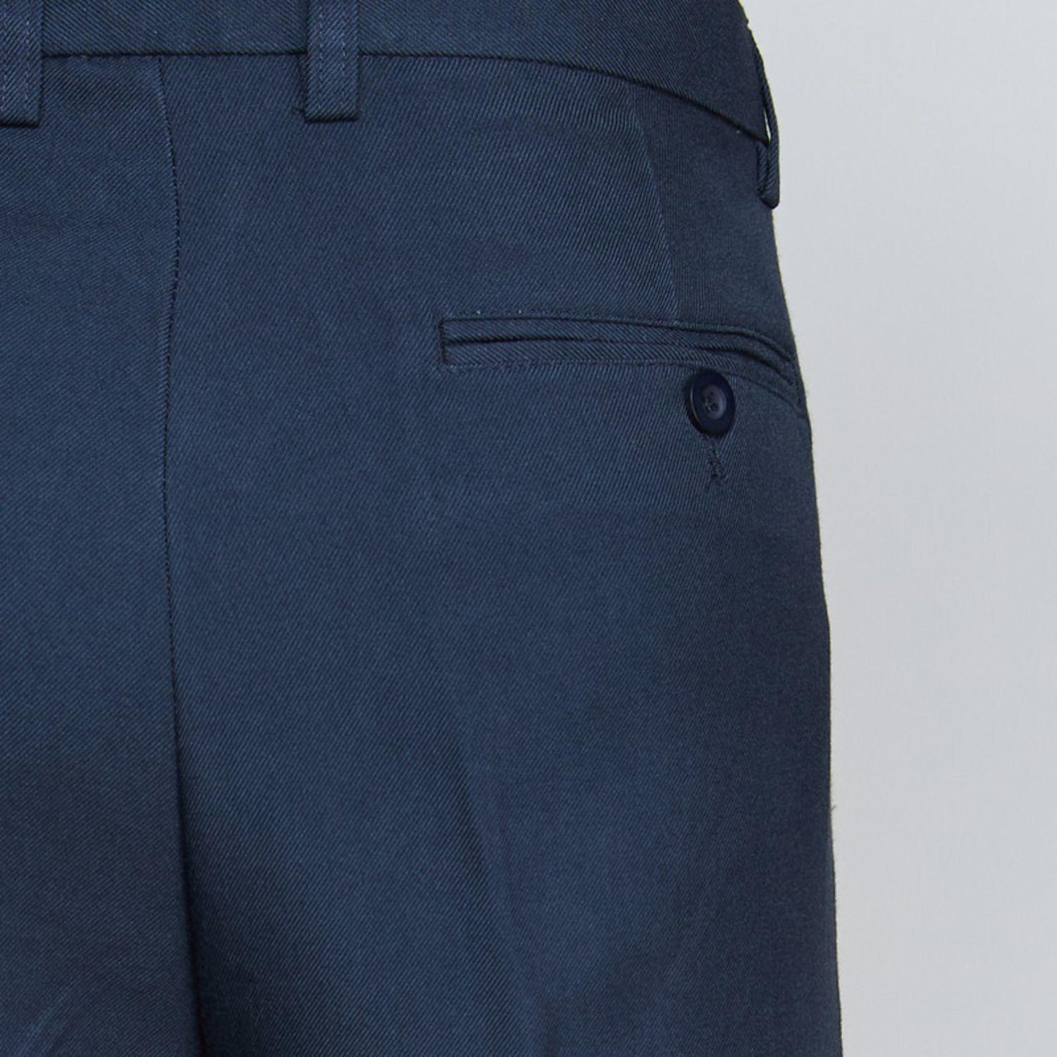 Pantalón Poly-Rayon Hombre Azul marino-4