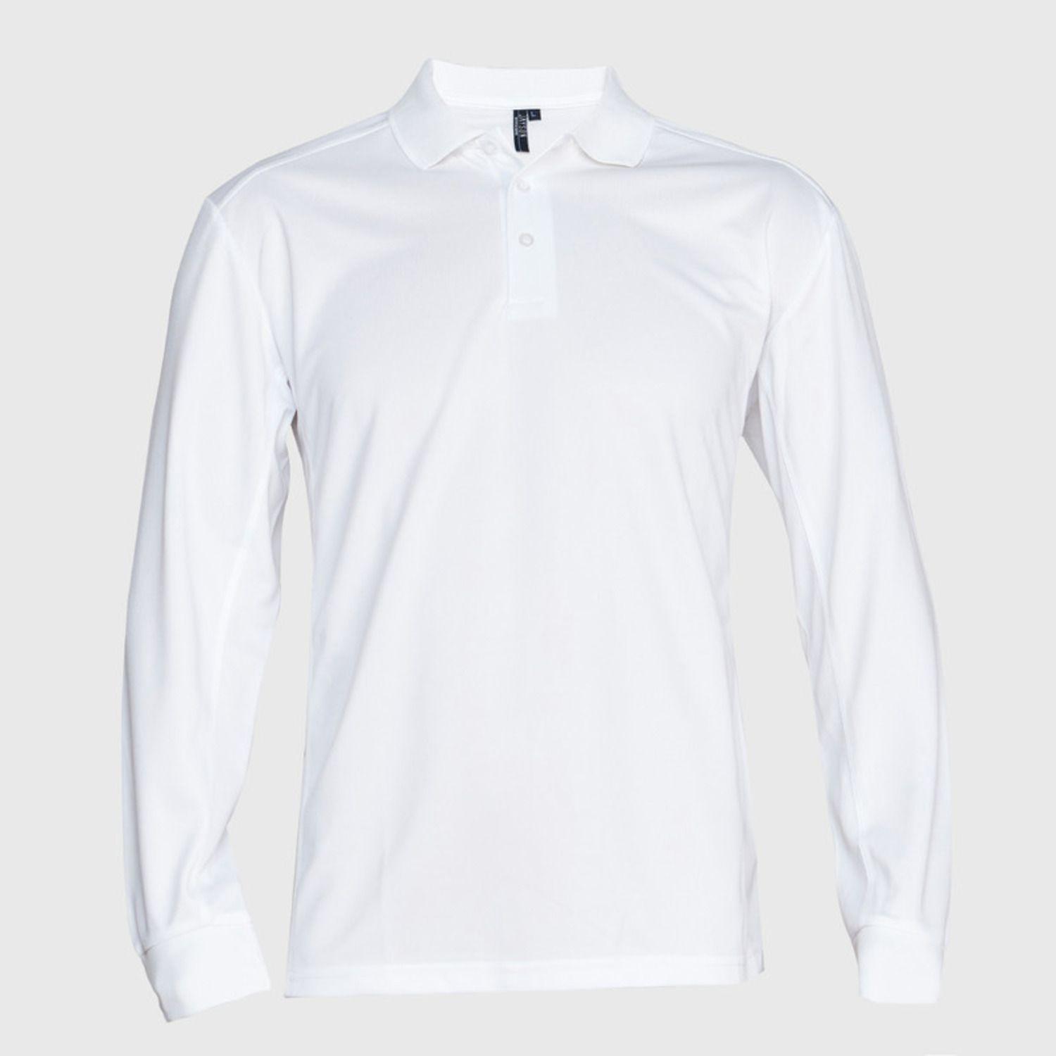 Polera Dry Fit Hombre M/L Blanco-1