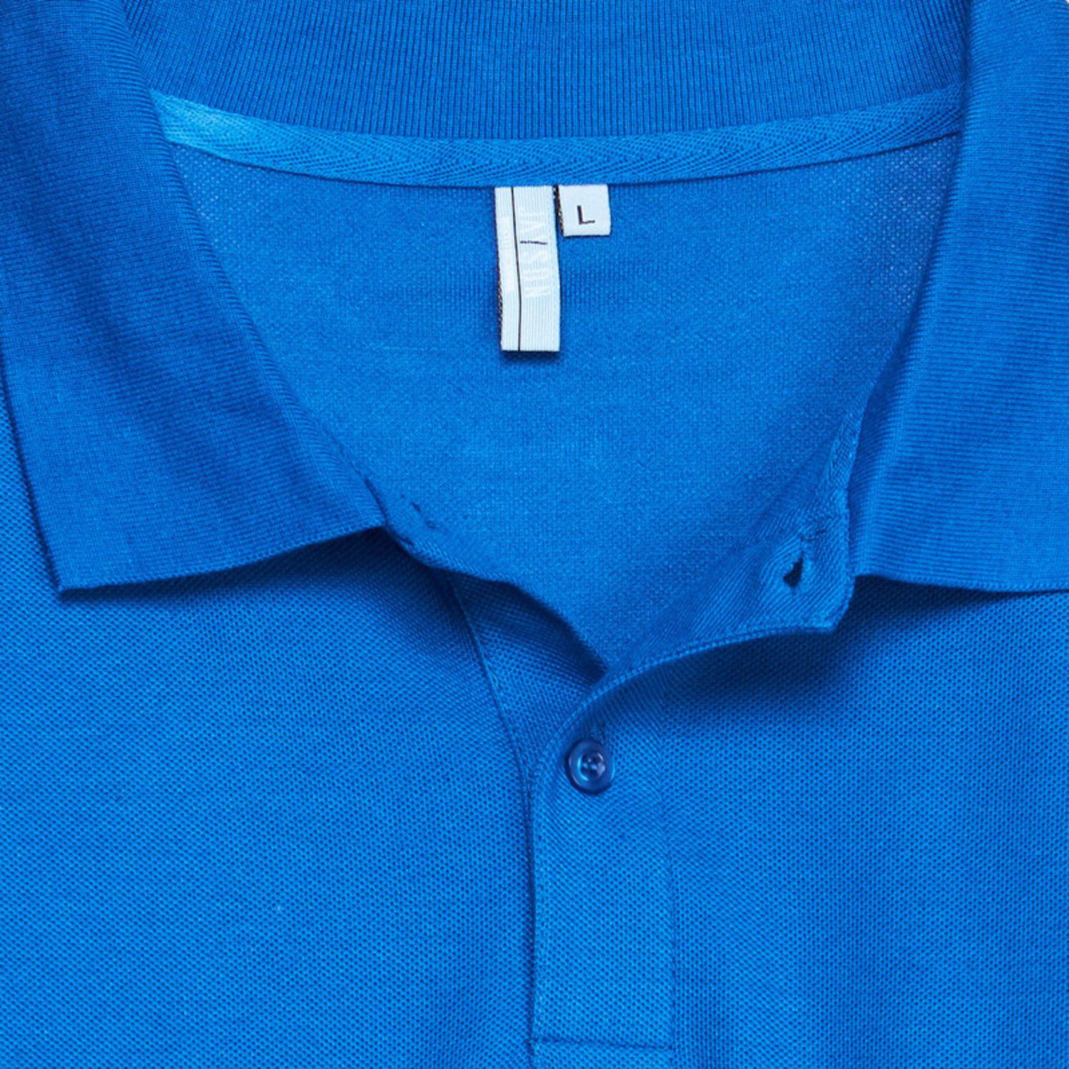 Polera Pique Tc Mc Hombre Azul-4