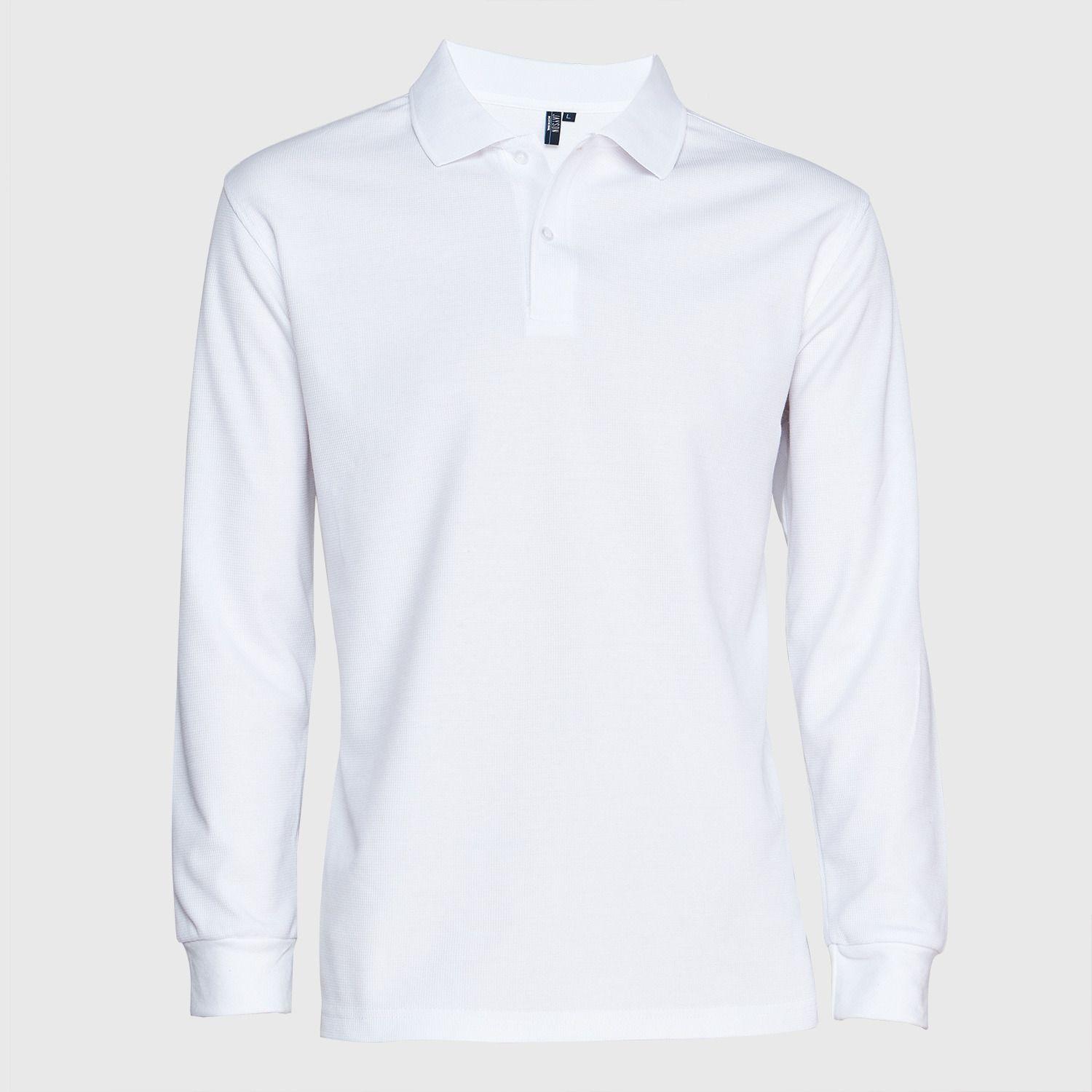 Polera Ml Hombre Waffle  Blanco-0