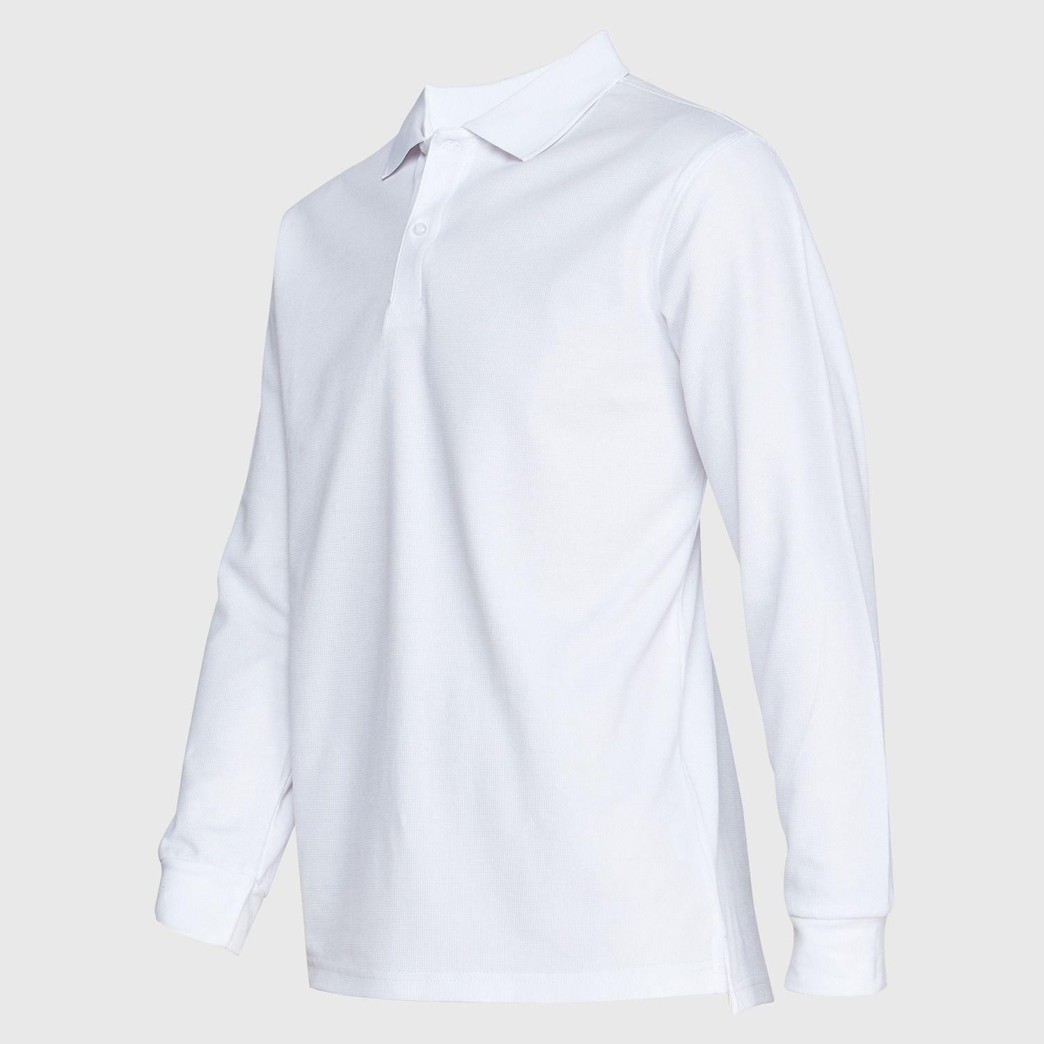 Polera Ml Hombre Waffle  Blanco-1
