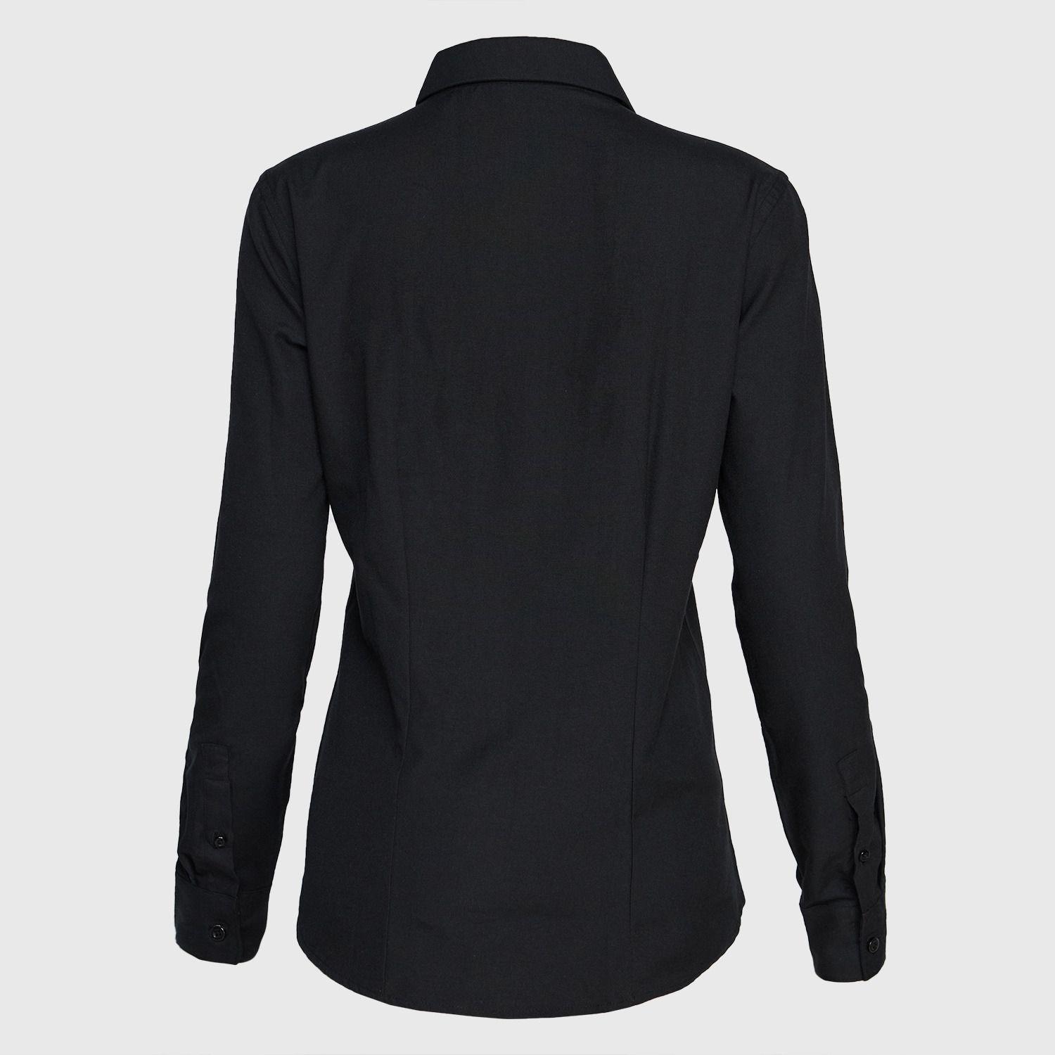 Blusa Oxford B/Pegado Guardia M/L Negro-2