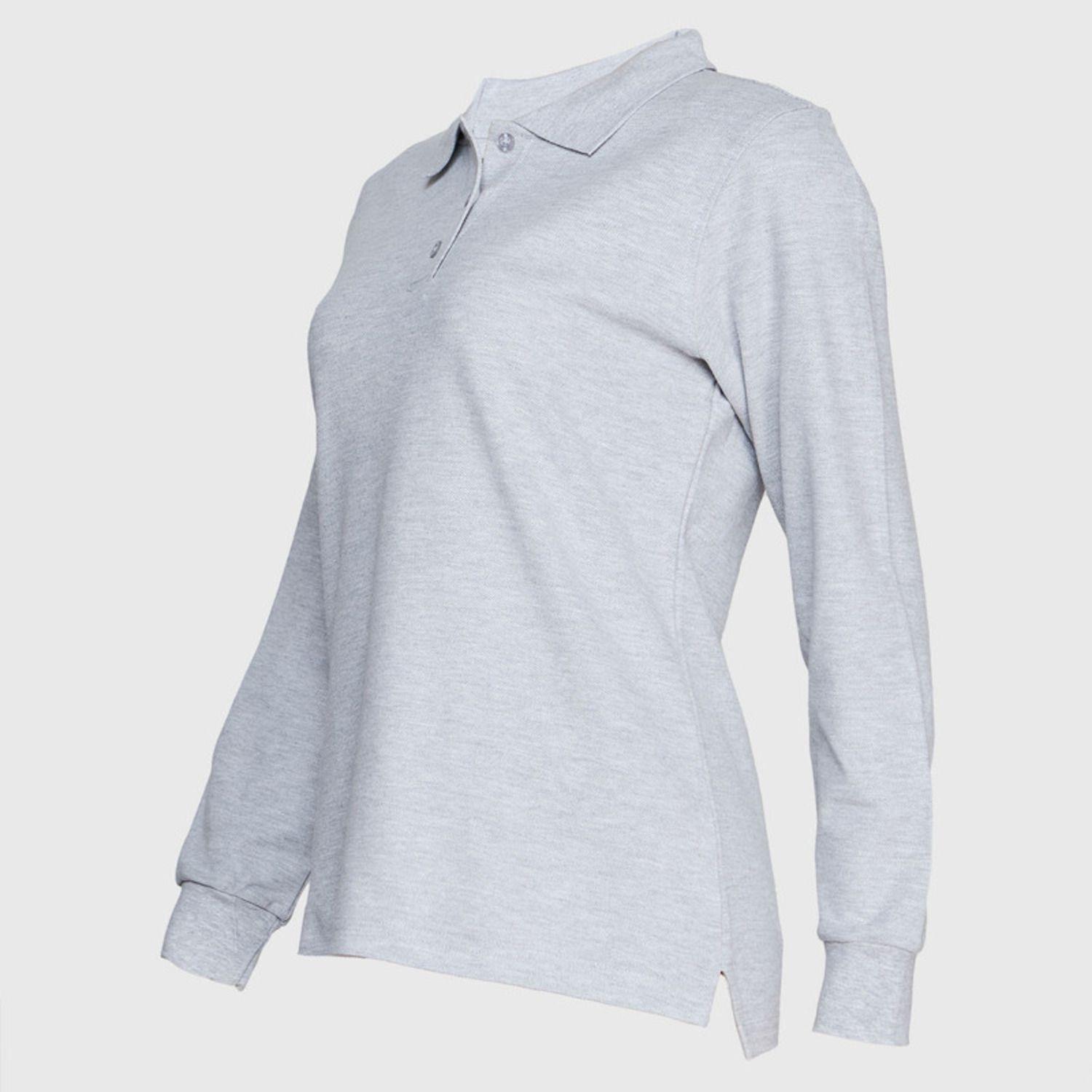 Polera Pique Mujer 80/20 M/L Gris oscuro-2