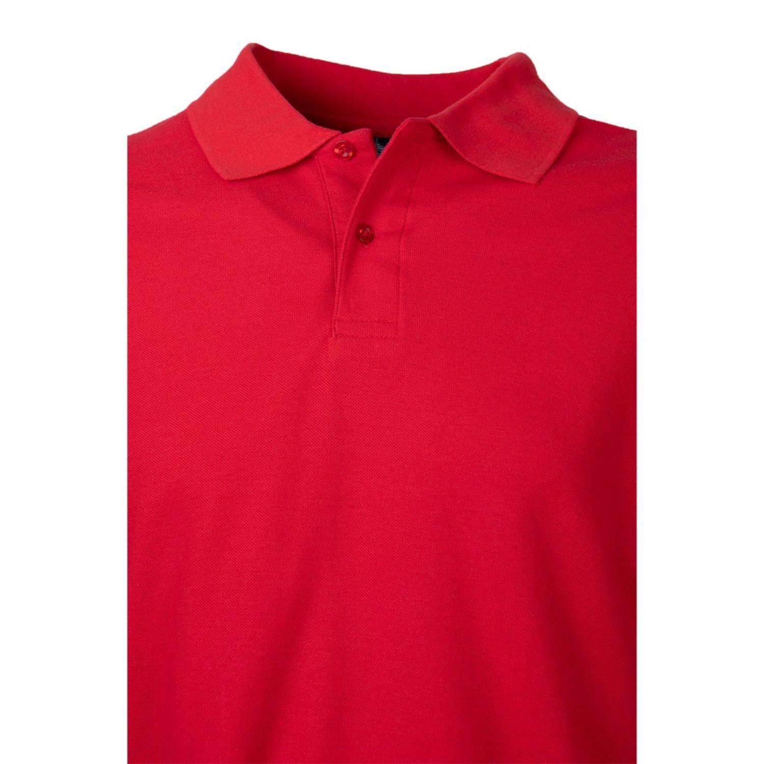 Polera Pique Hombre 80/20 M/L Rojo-1