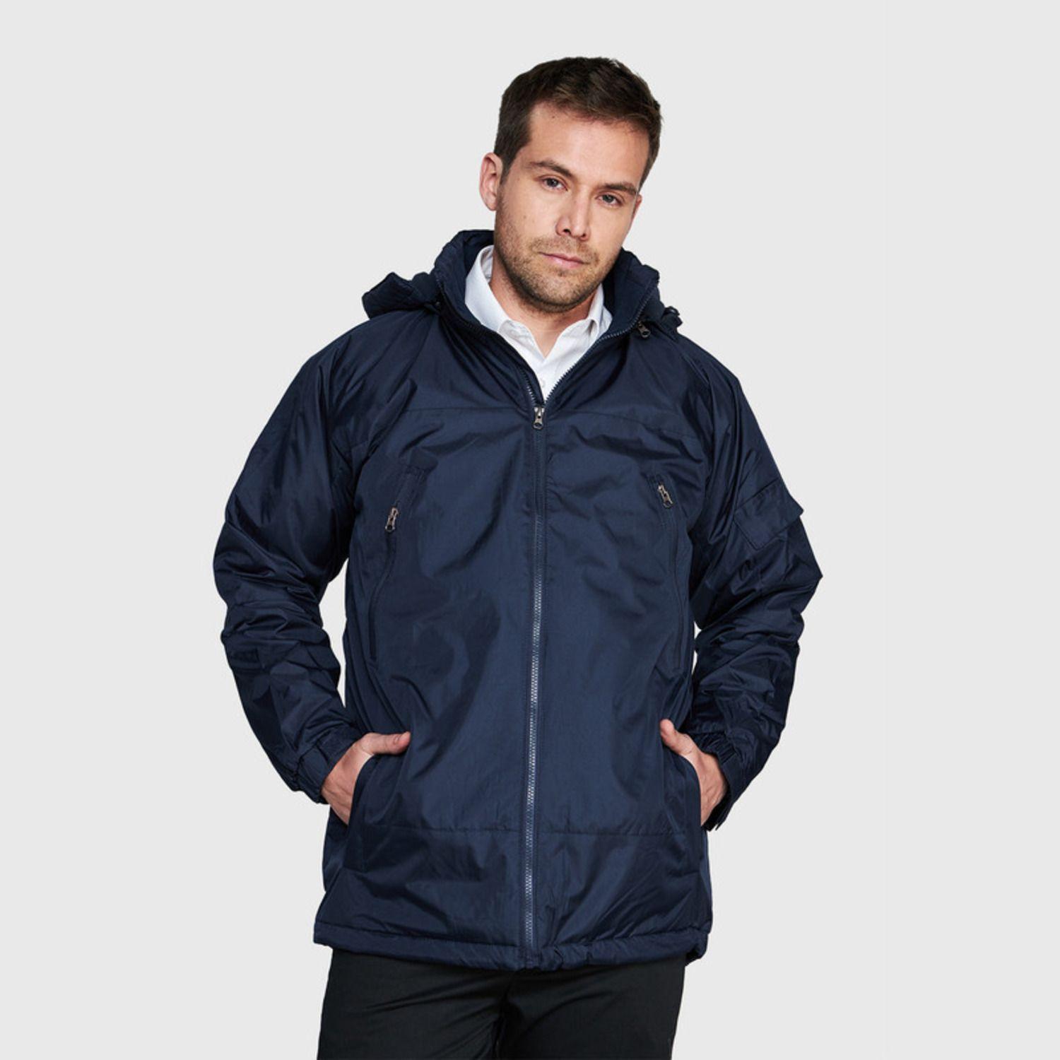 Parka Basica Hombre Azul marino-0