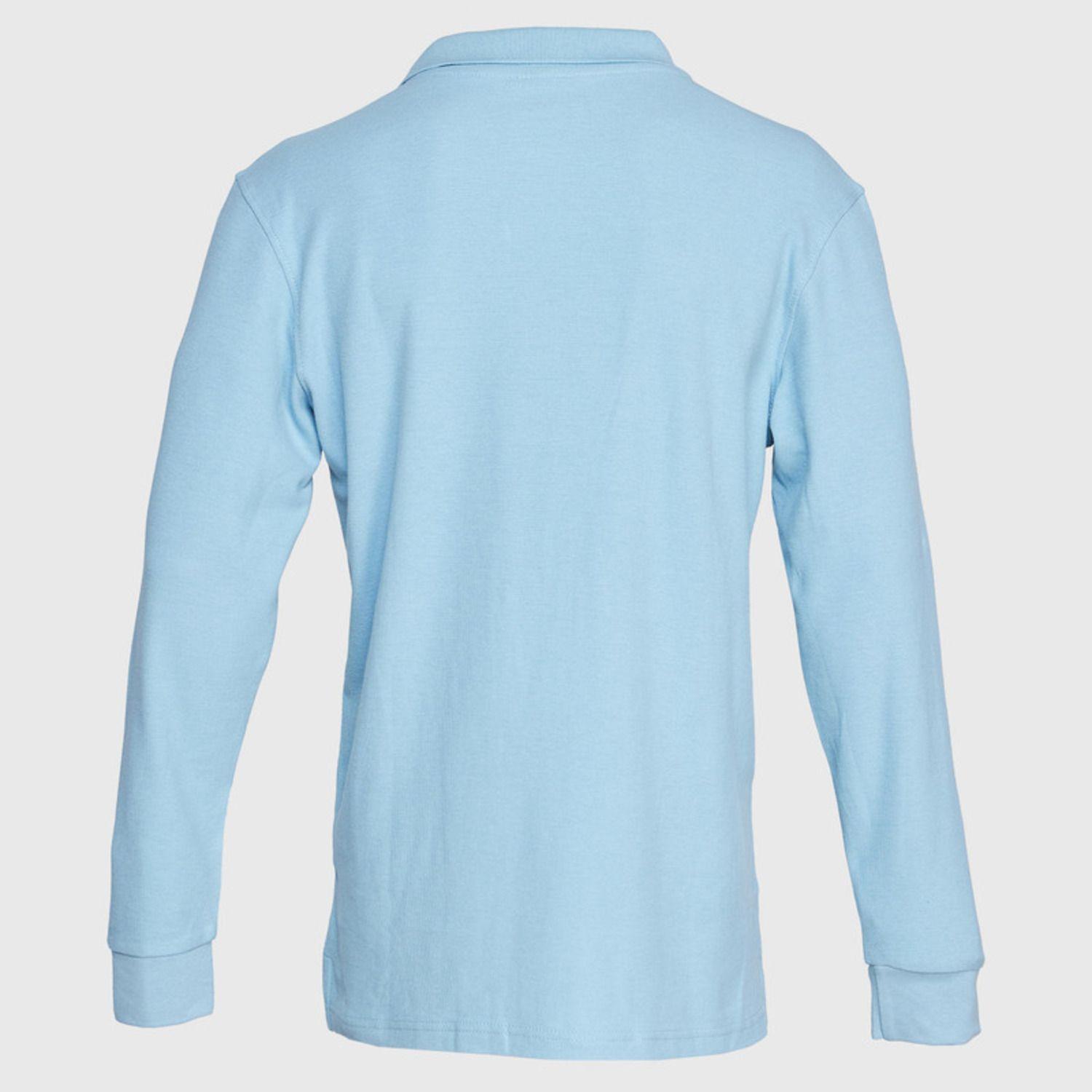 Polera Pique Hombre 80/20 M/L Celeste-2
